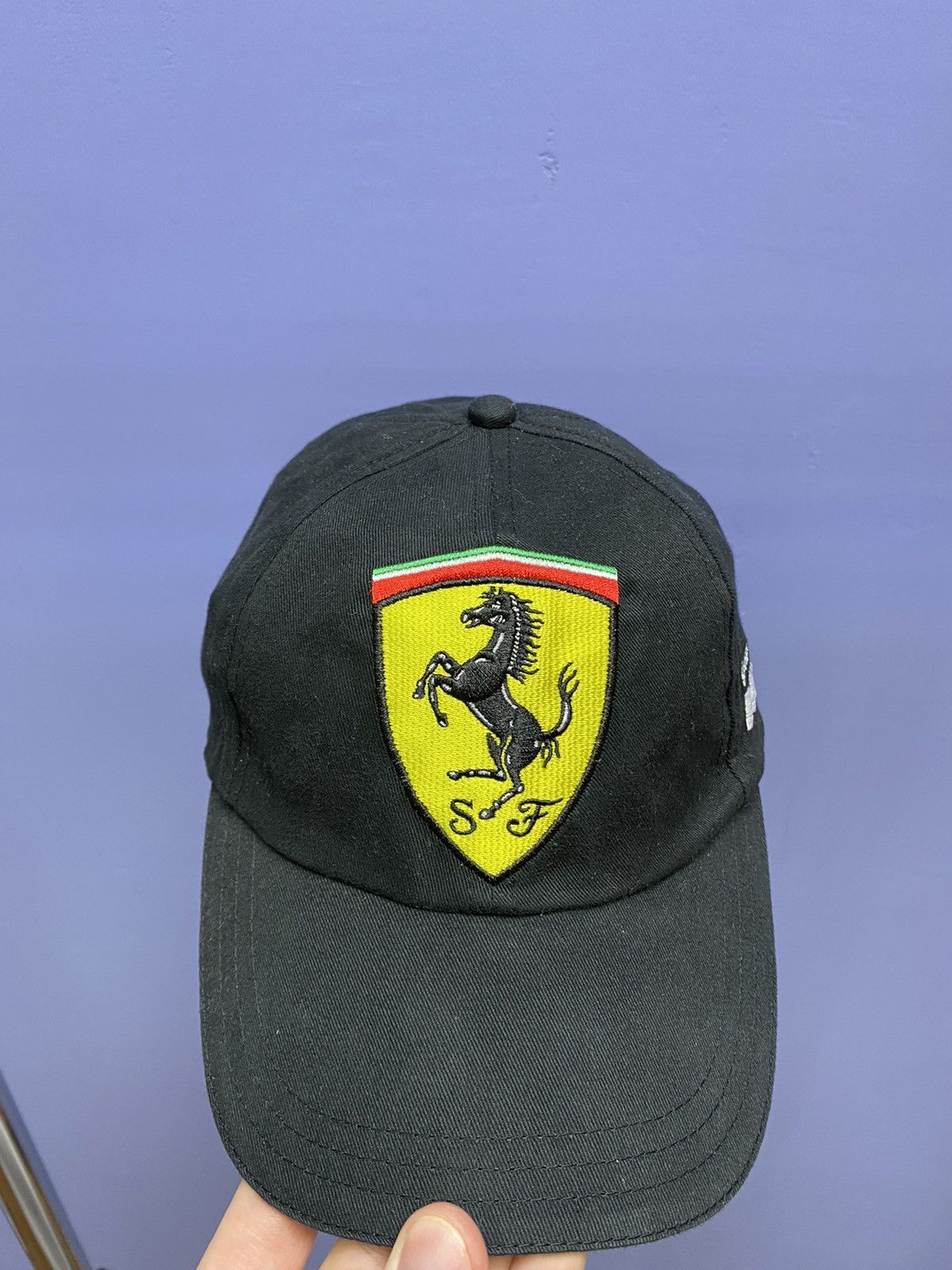 Ferrari × Formula 1 Ferrari F1 Racing Cap Hat Black OS Formula One Adult’s Uno Size ONE SIZE - 9 Thumbnail