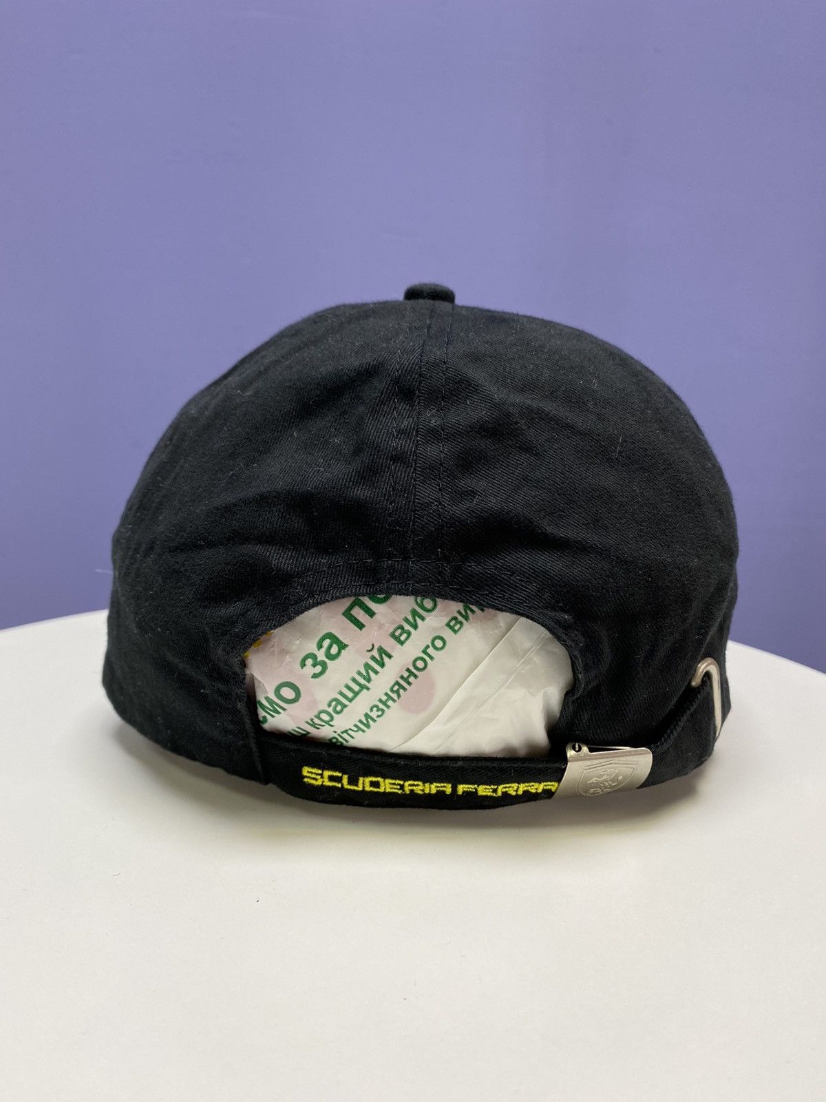 Ferrari × Formula 1 Ferrari F1 Racing Cap Hat Black OS Formula One Adult’s Uno Size ONE SIZE - 7 Thumbnail
