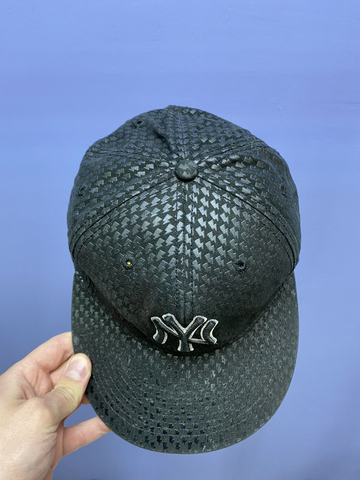 MLB × New York Yankees New York Yankees Flash Print Black Cap Hat Size ONE SIZE - 9 Thumbnail
