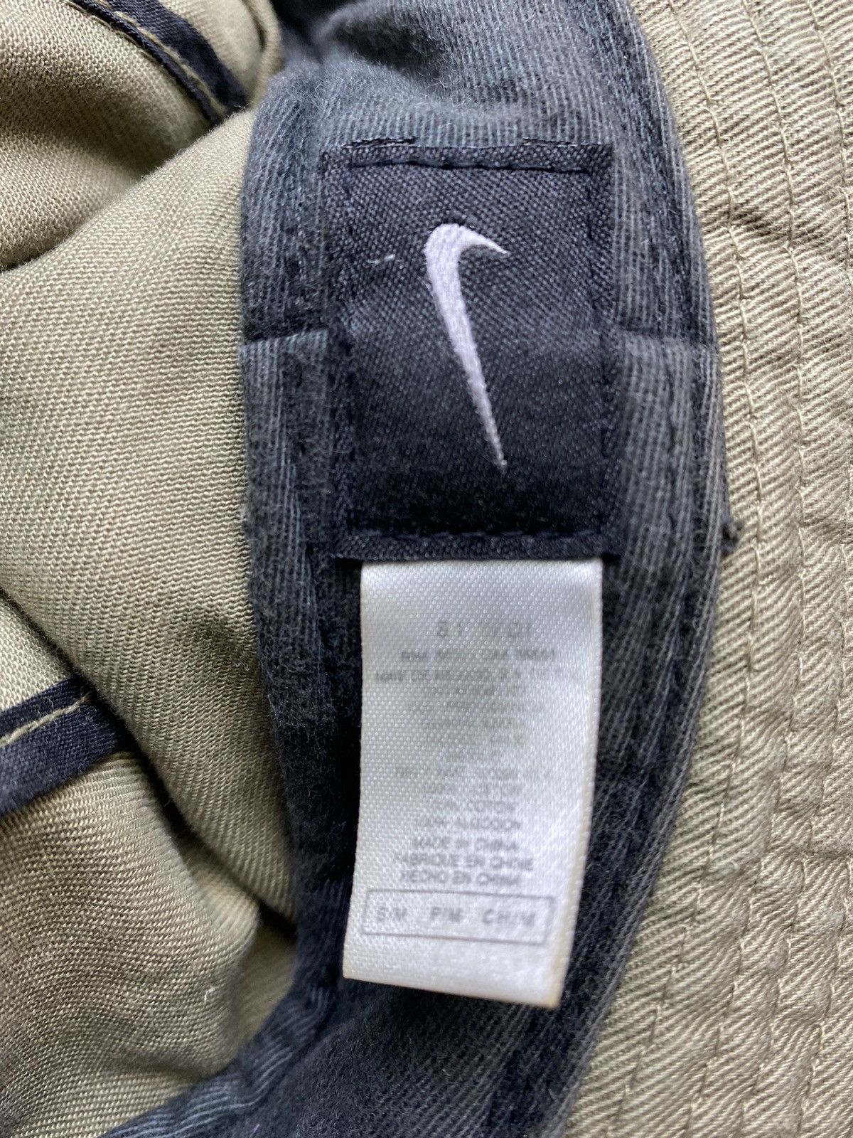 Nike × Vintage Vintage Nike Bucket Hat Swoosh Logo Beige S/M Size Unisex Size ONE SIZE - 10 Thumbnail