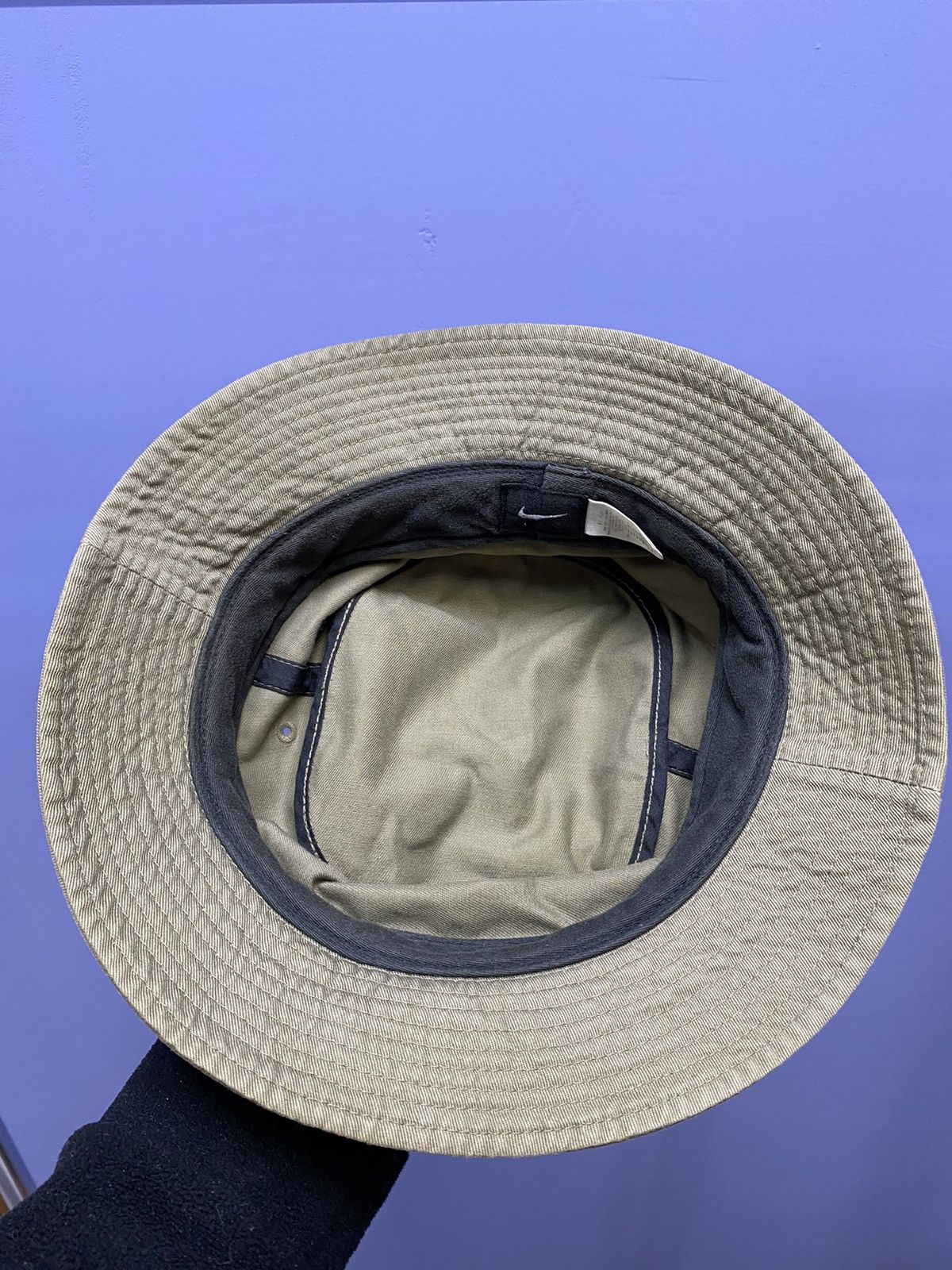 Nike × Vintage Vintage Nike Bucket Hat Swoosh Logo Beige S/M Size Unisex Size ONE SIZE - 9 Thumbnail