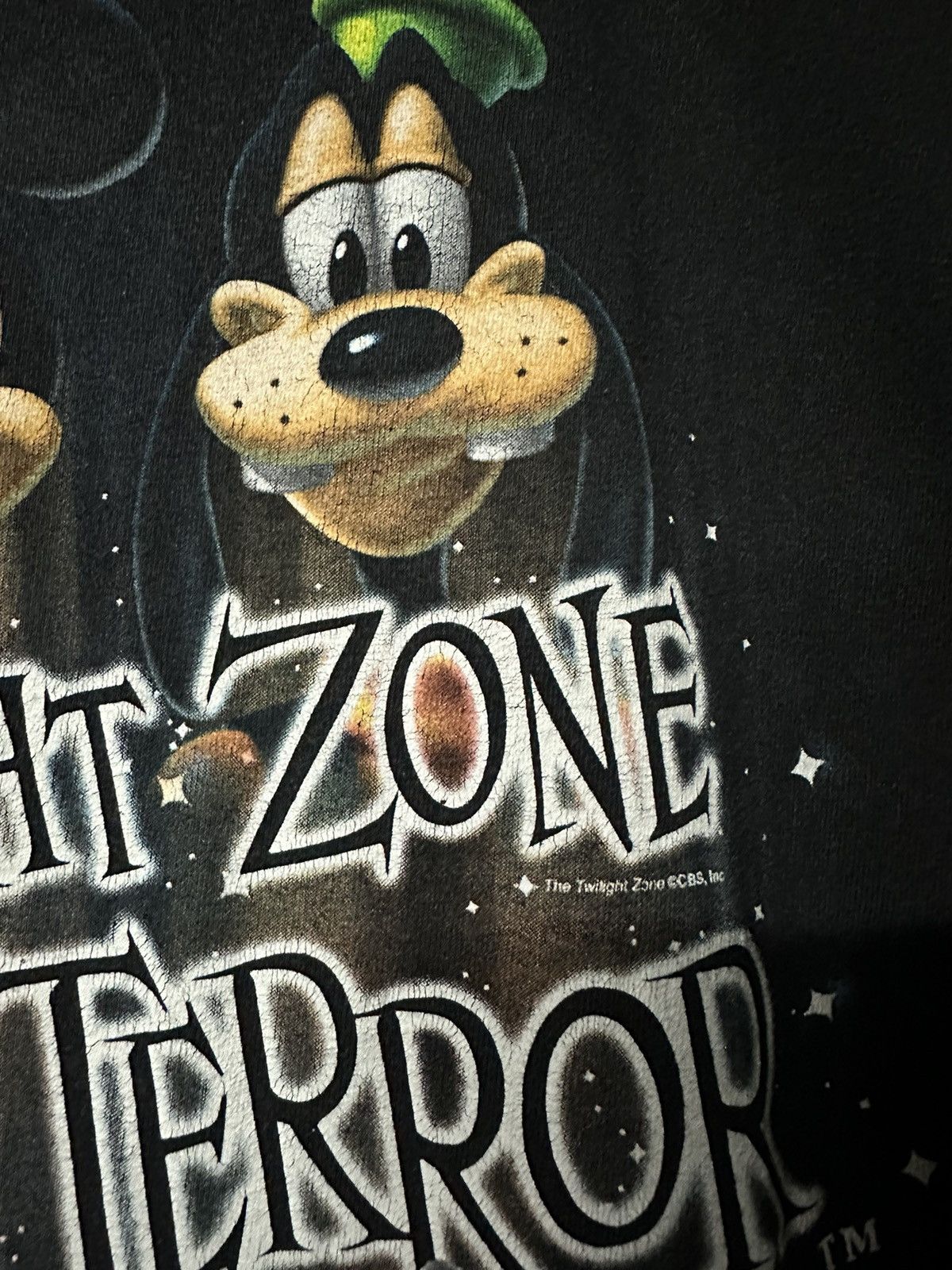 Expert Horror × Mickey Mouse × Vintage Vintage The Twilight Zone Tower Of Terror Faded Tee Size US M / EU 48-50 / 2 - 3 Thumbnail