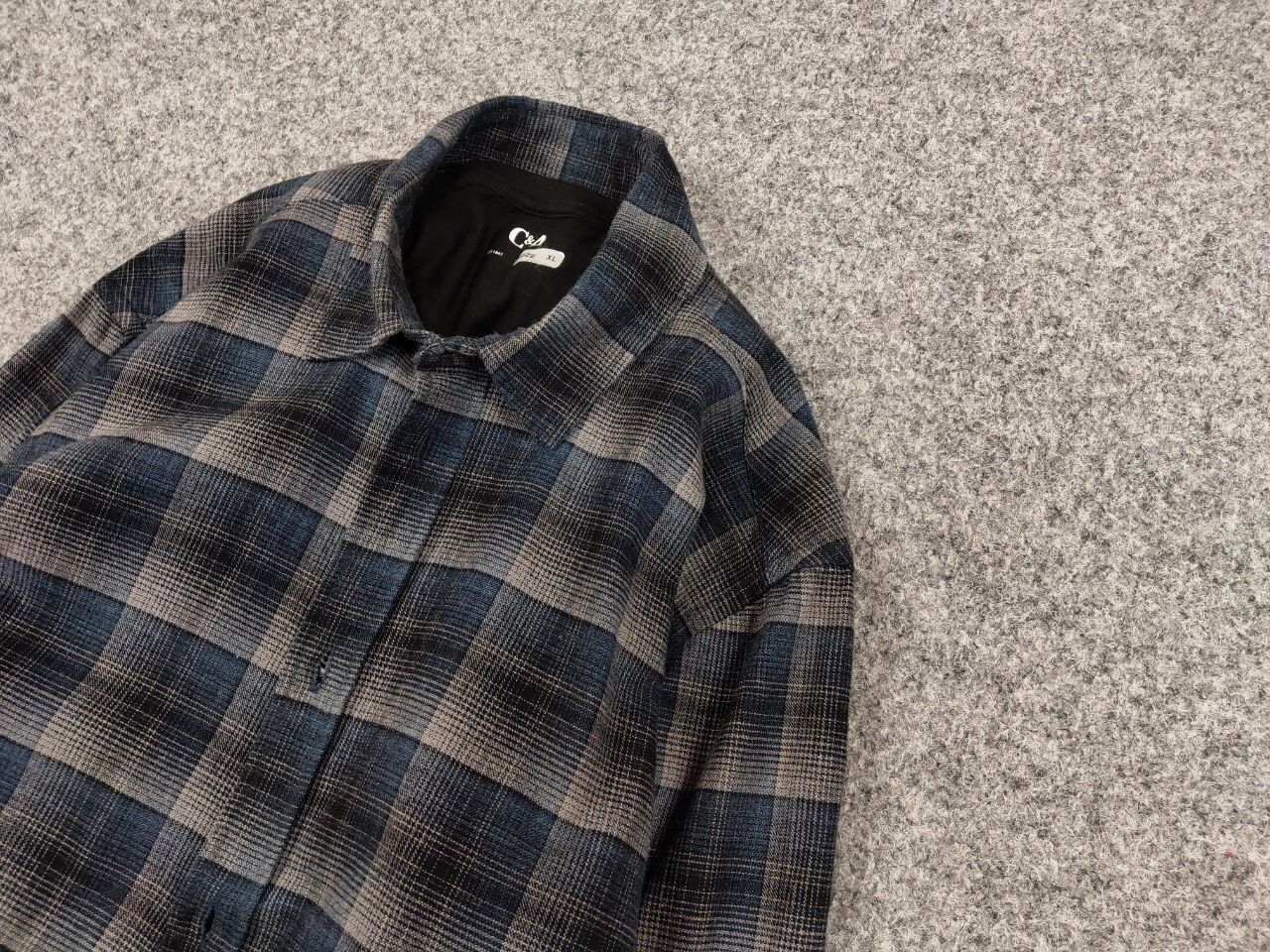 Samsoe Samsoe Vintage Flannel Shirt Checkered Travis Scott Style Hype Size US S / EU 44-46 / 1 - 7 Thumbnail