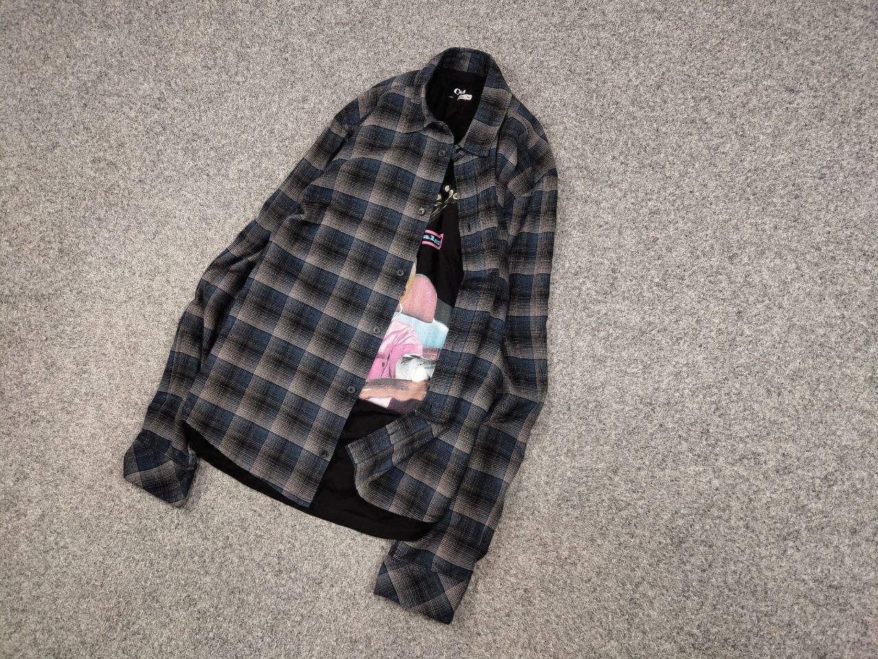 Samsoe Samsoe Vintage Flannel Shirt Checkered Travis Scott Style Hype Size US S / EU 44-46 / 1 - 5 Thumbnail