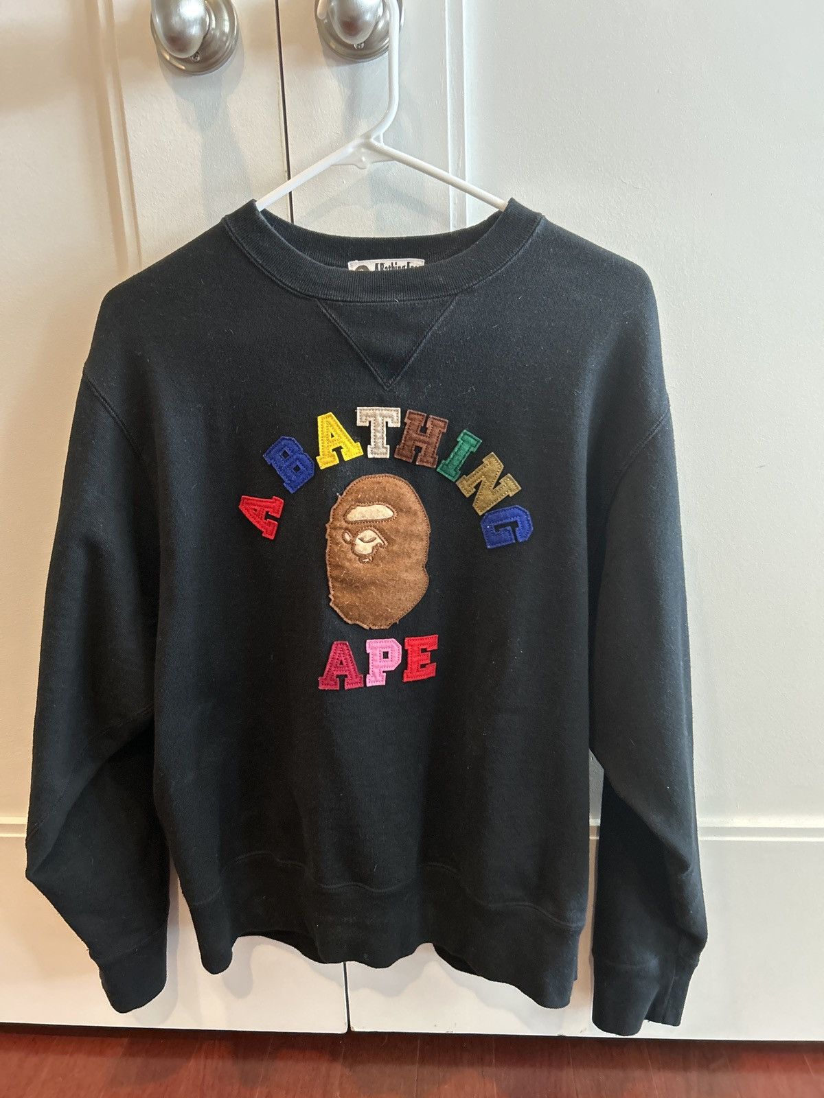 Bape Bape College Applique Crewneck | Grailed