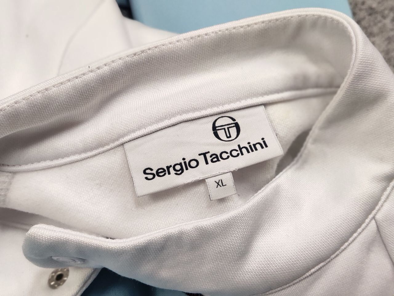 Sergio Tacchini Sergio Tacchini track top light Blue White Light Zip Jacket Size US XL / EU 56 / 4 - 19 Thumbnail