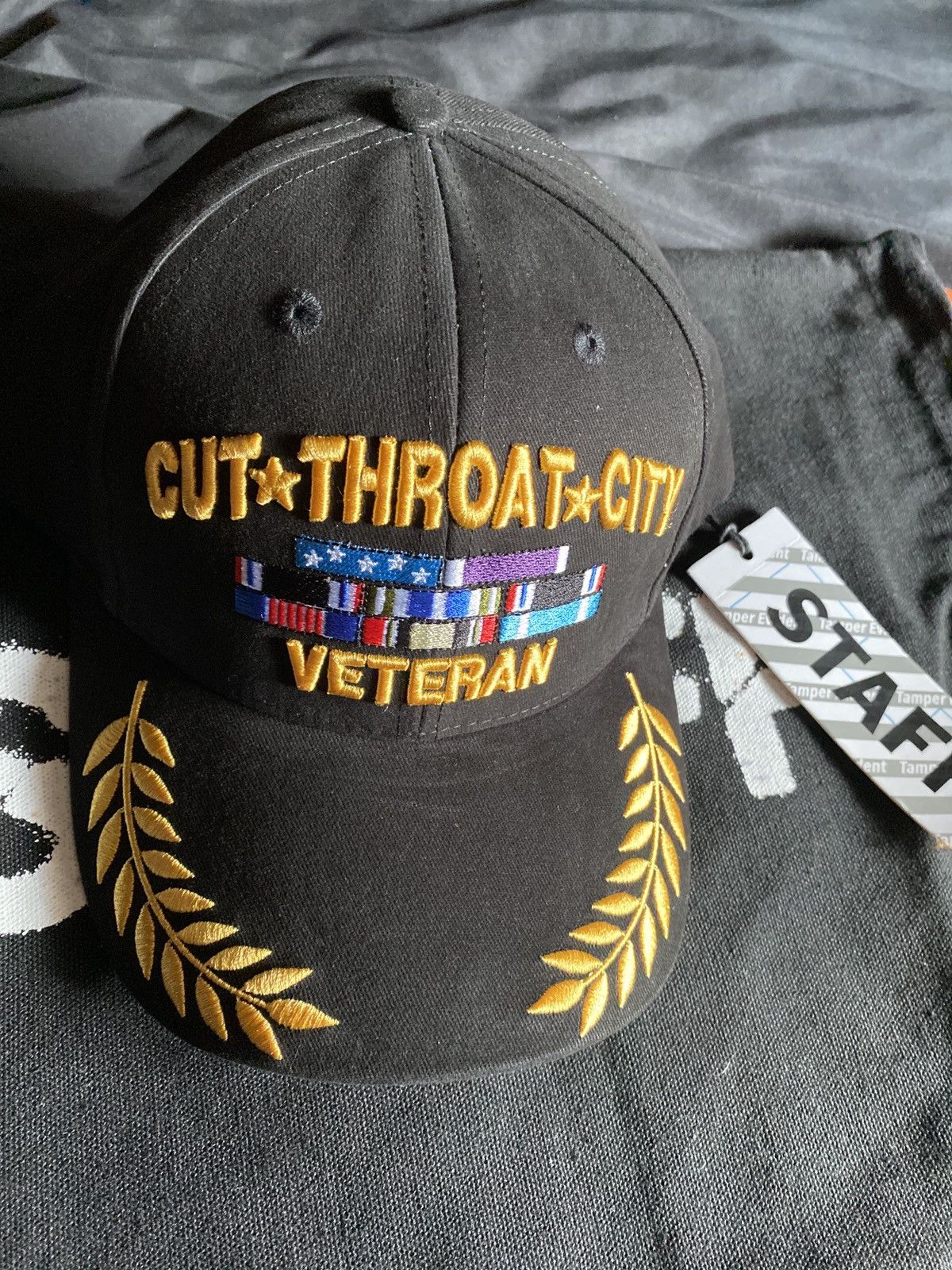 Pre-owned G59 Records X Pouya Uicideboy Merch Staff Workforce Cut Throat City Veteran Hat Check Desc In Black