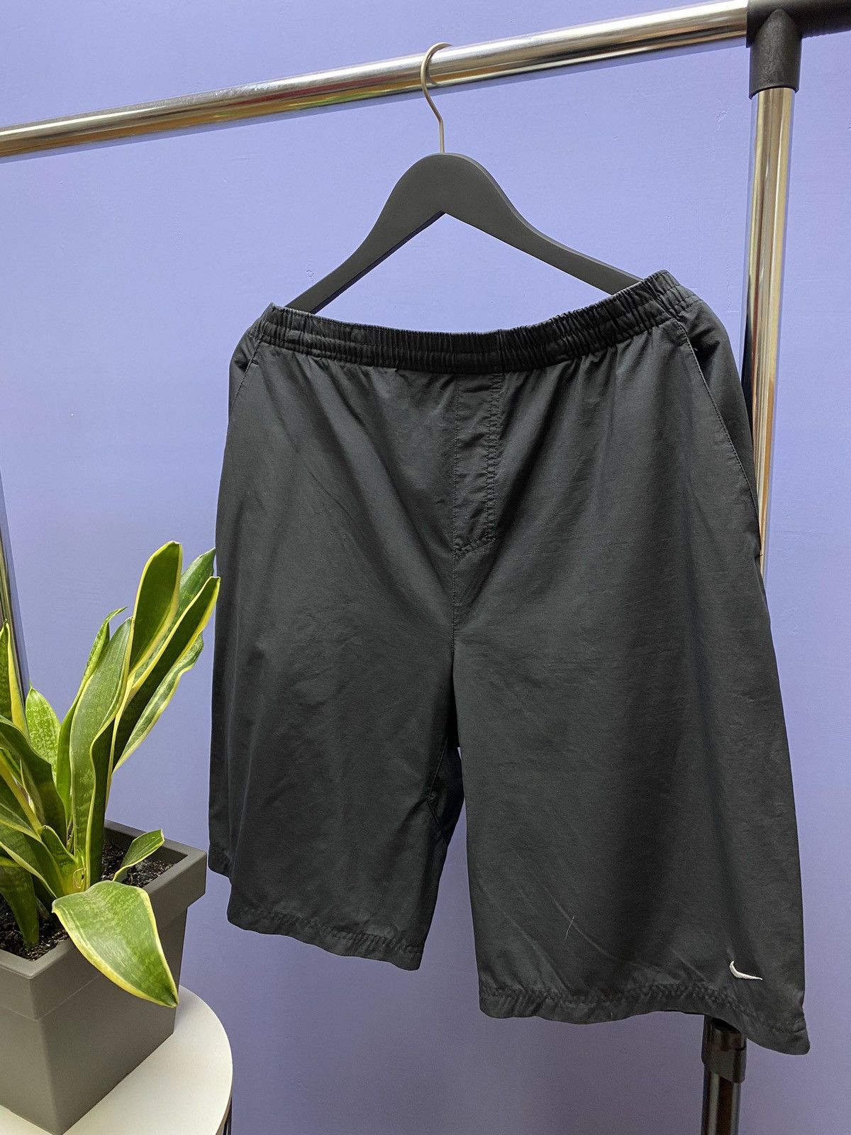 Nike × Vintage Vintage Nike Small Logo Swoosh Shorts Size XL Size US 36 / EU 52 - 2 Thumbnail