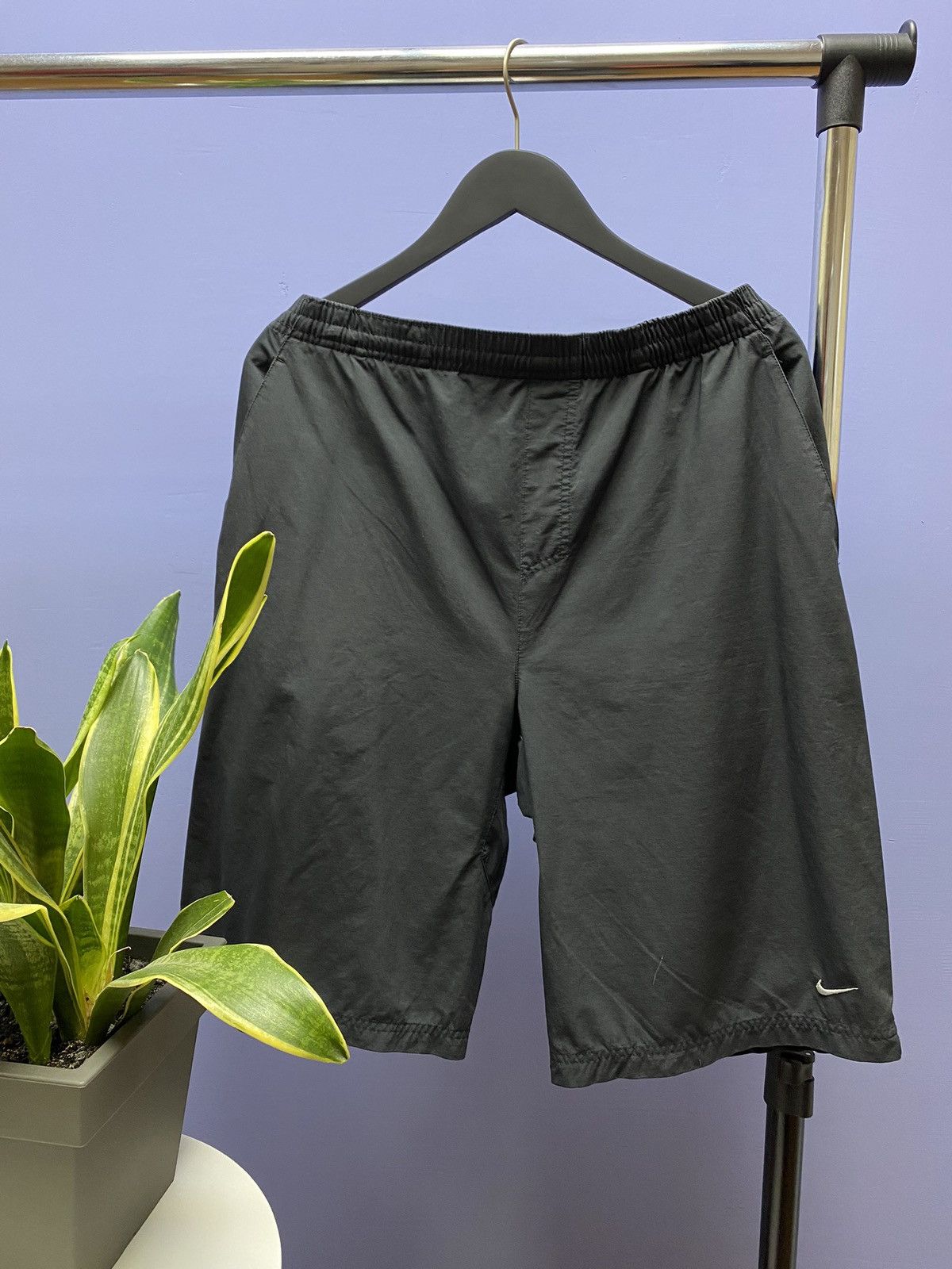 Nike × Vintage Vintage Nike Small Logo Swoosh Shorts Size XL Size US 36 / EU 52 - 1 Thumbnail