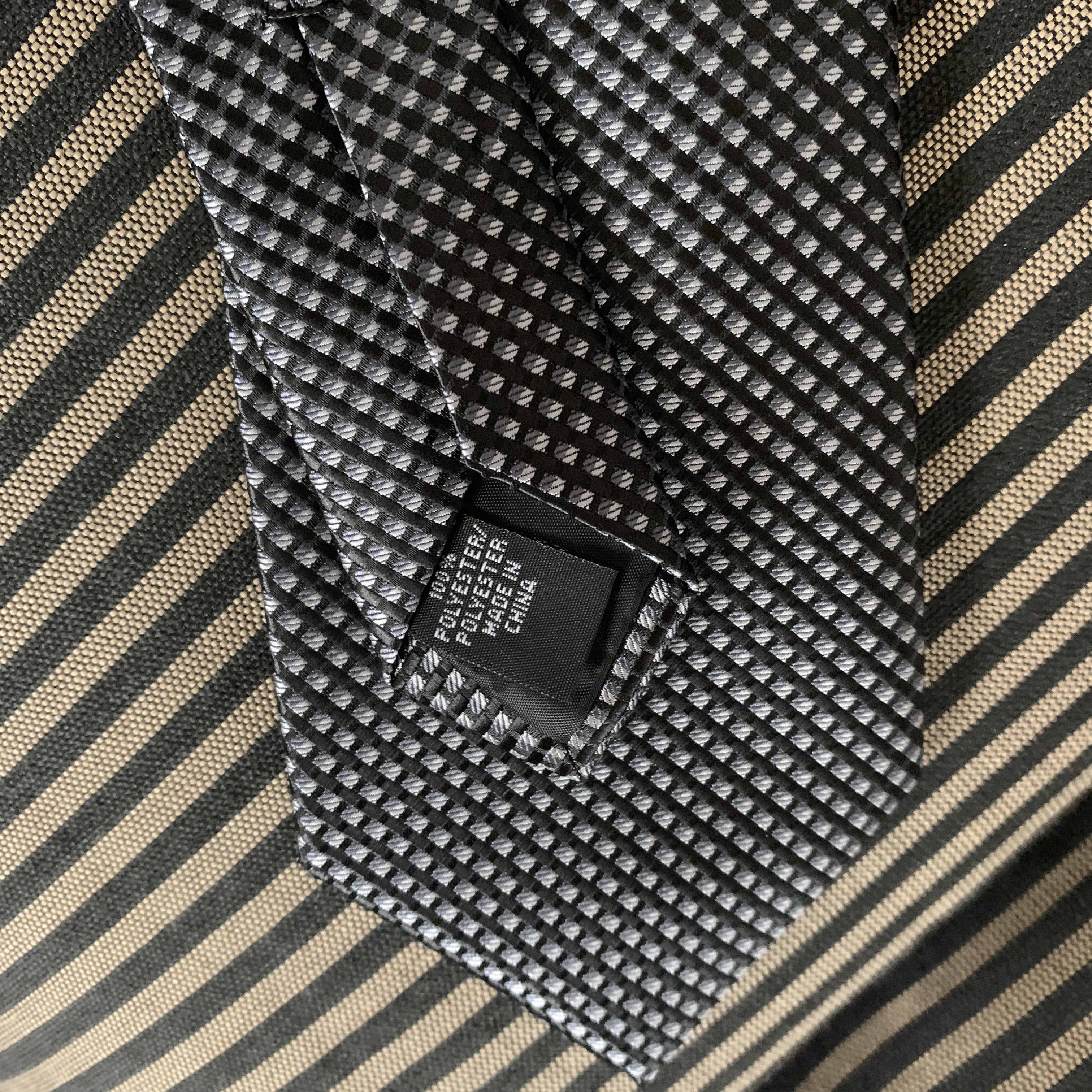 Arrow NWT Arrow Neck Tie Black/White/Gray Check Graphic Easy Care Size ONE SIZE - 3 Thumbnail