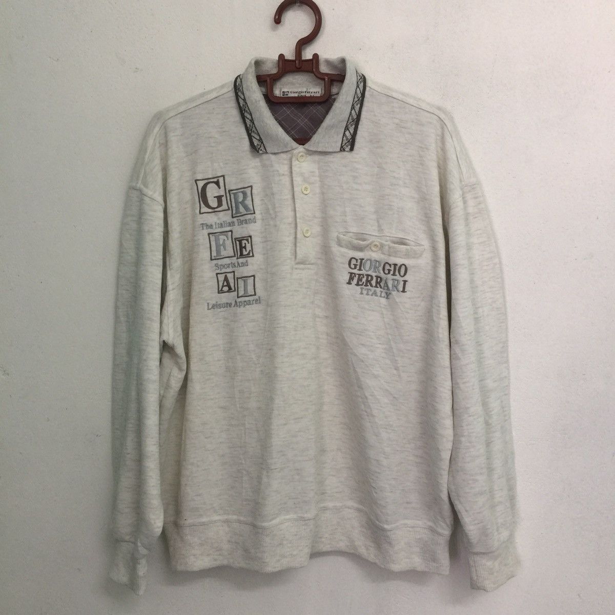 Ferrari Vintage Giorgio Ferrari Italy Sweatshirt Embroidery Logo Size US L / EU 52-54 / 3 - 1 Thumbnail