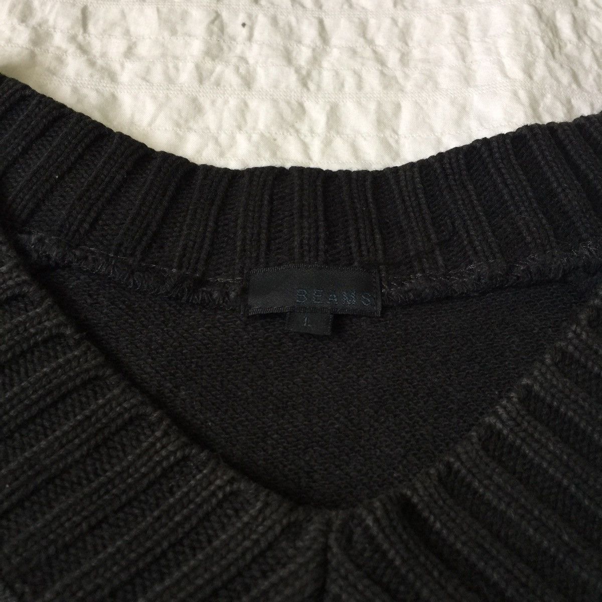 Japanese Brand Plain Black Beams sweatshirt Size US M / EU 48-50 / 2 - 10 Thumbnail