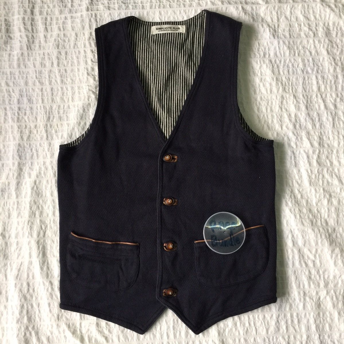 Japanese Brand Simplicite plus less vetements vest Size US S / EU 44-46 / 1 - 1 Thumbnail