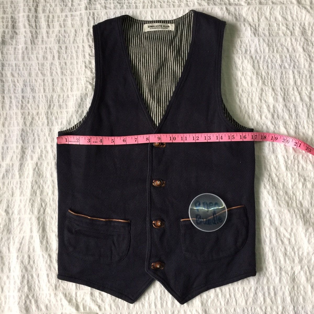 Japanese Brand Simplicite plus less vetements vest Size US S / EU 44-46 / 1 - 2 Thumbnail