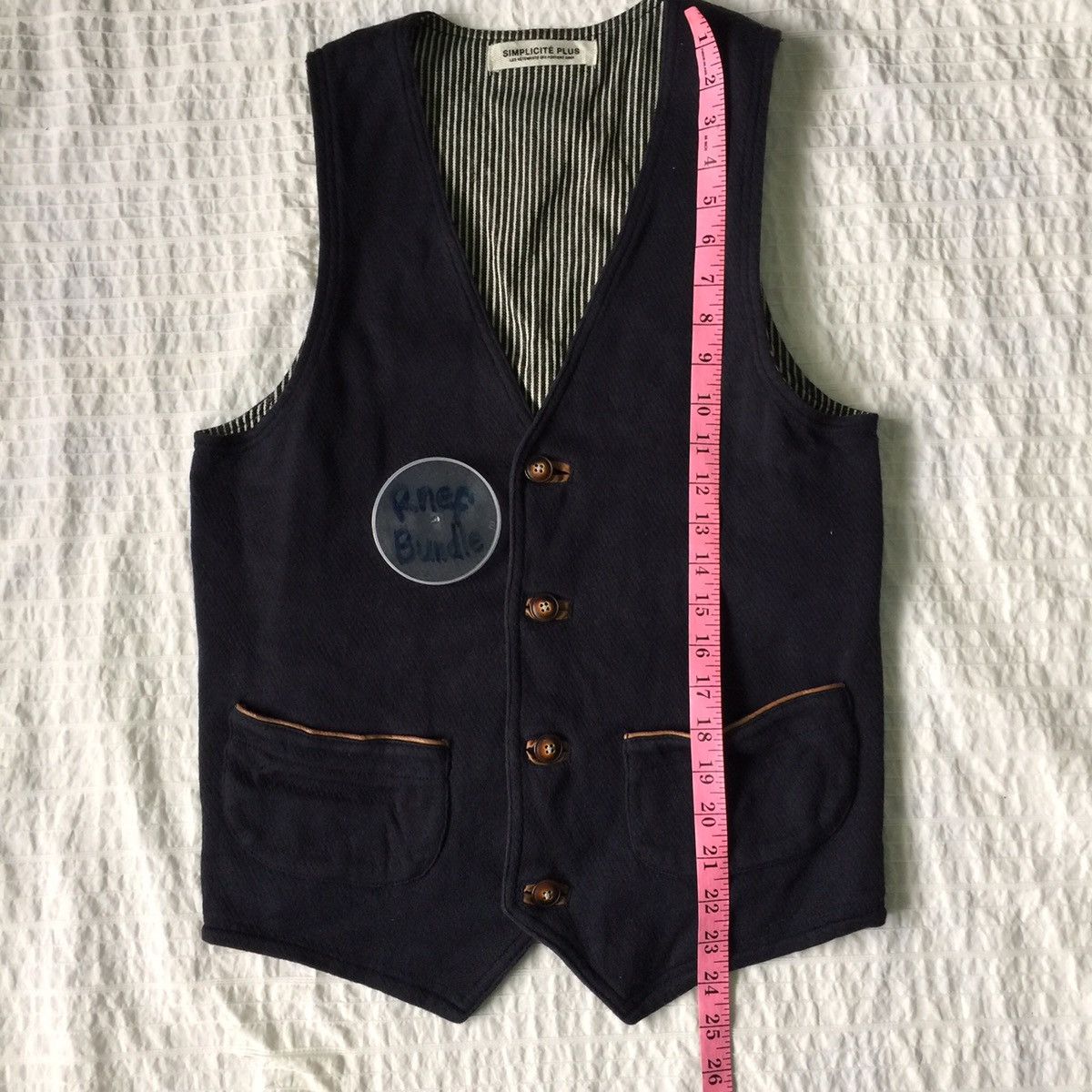 Japanese Brand Simplicite plus less vetements vest Size US S / EU 44-46 / 1 - 3 Thumbnail