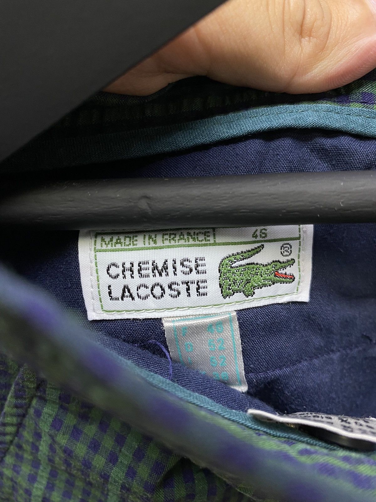Lacoste × Vintage Vintage Chemise Lacoste Check Green Shorts Size US 36 / EU 52 - 15 Thumbnail