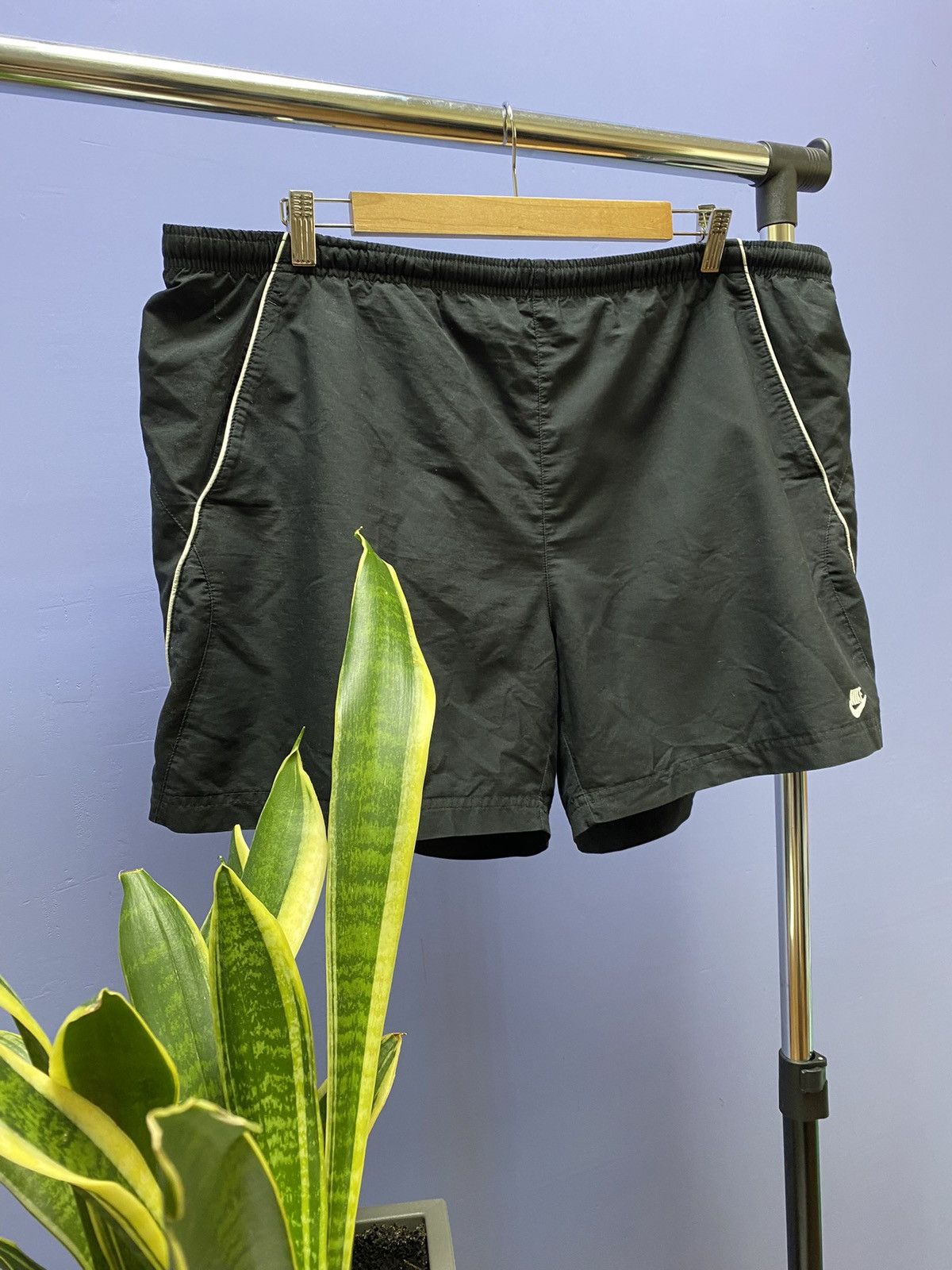 Nike × Vintage Vintage Nike Small Logo Swoosh Shorts Size XXL Size US 36 / EU 52 - 3 Thumbnail
