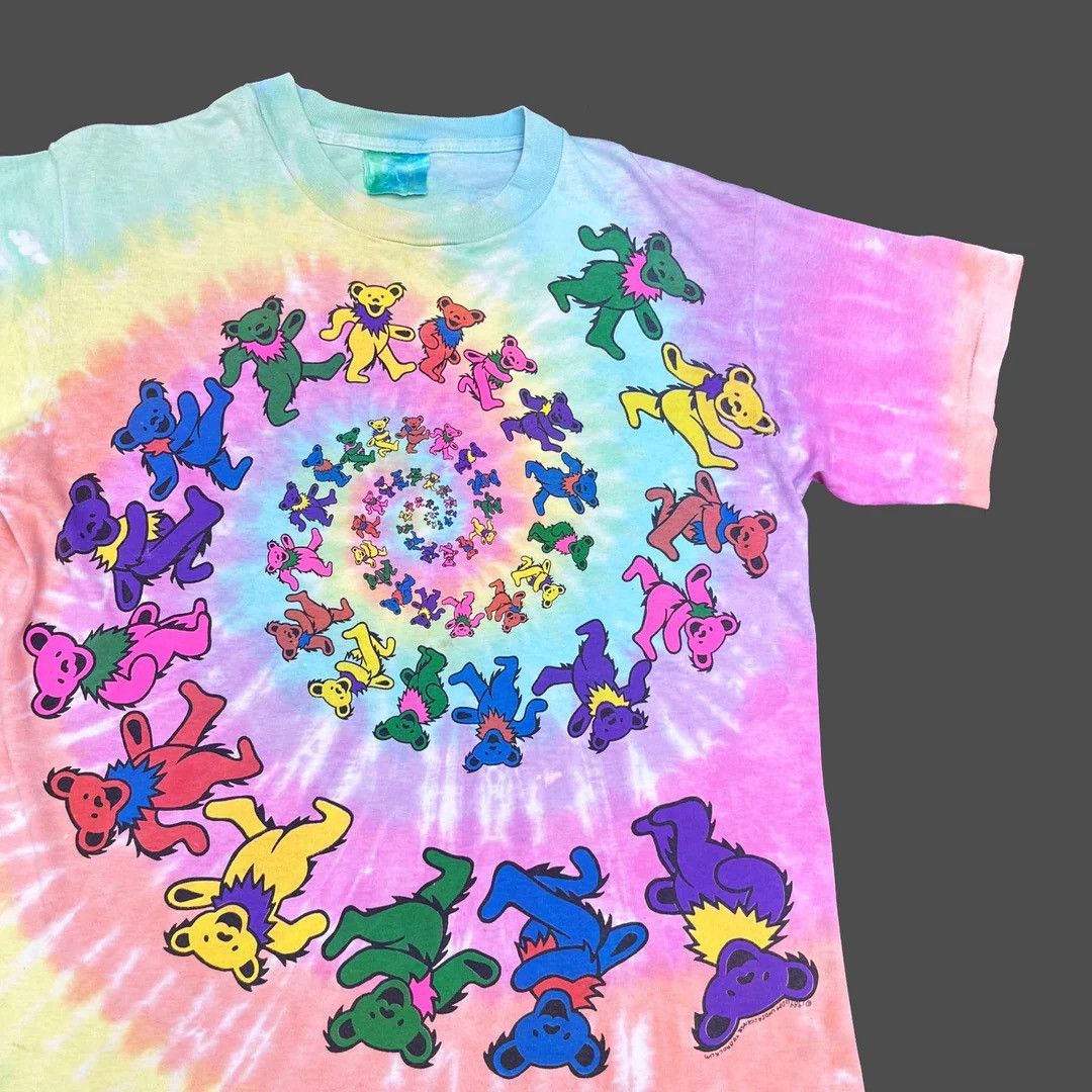 Brockum Grateful Dead 1989 Bears Vintage Tie Dye Brockum T-Shirt Size US L / EU 52-54 / 3 - 2 Thumbnail