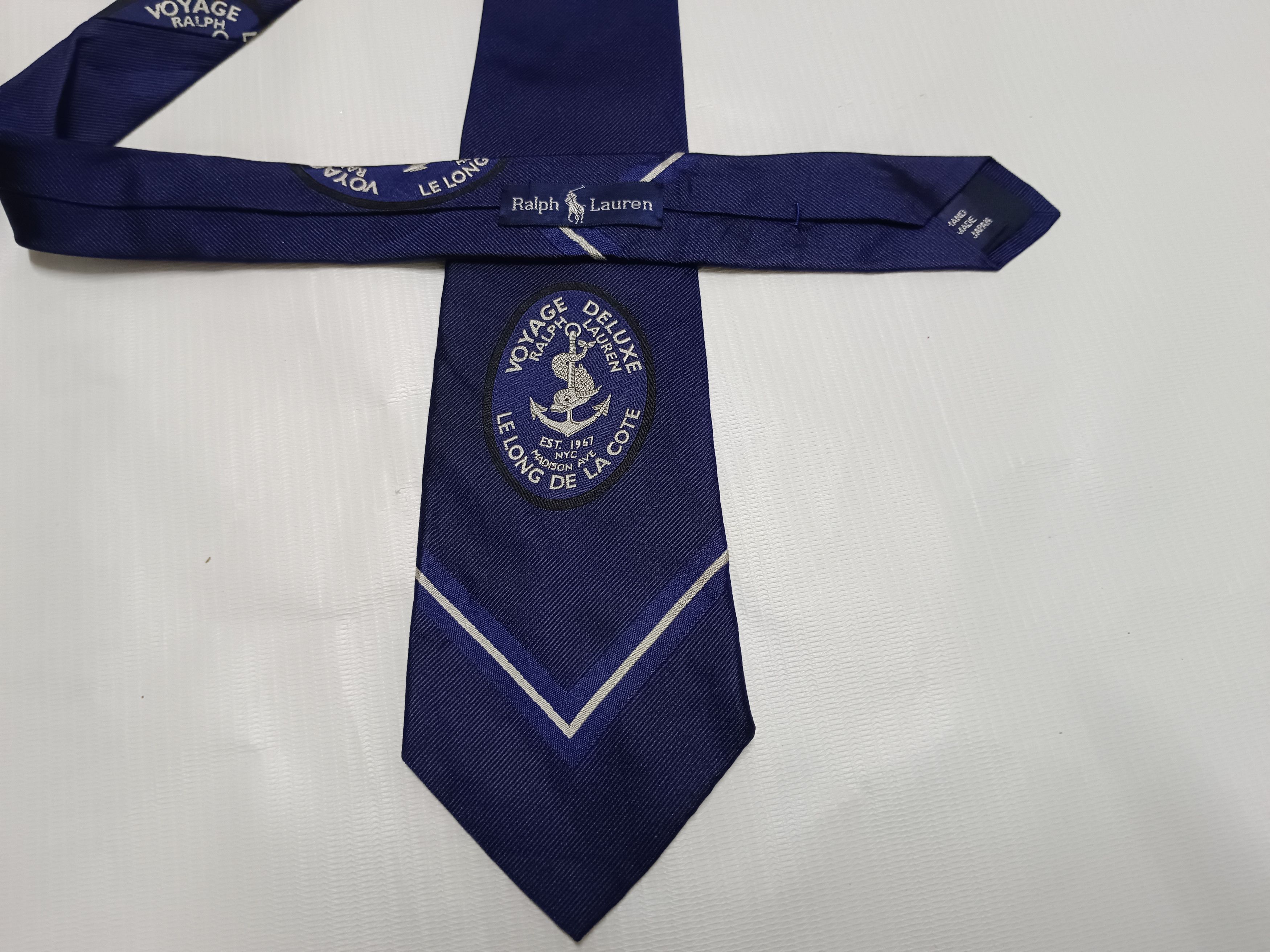 Polo Ralph Lauren × Ralph Lauren × Vintage Rare Ralph Lauren Voyage Deluxe Tie Size ONE SIZE - 5 Thumbnail