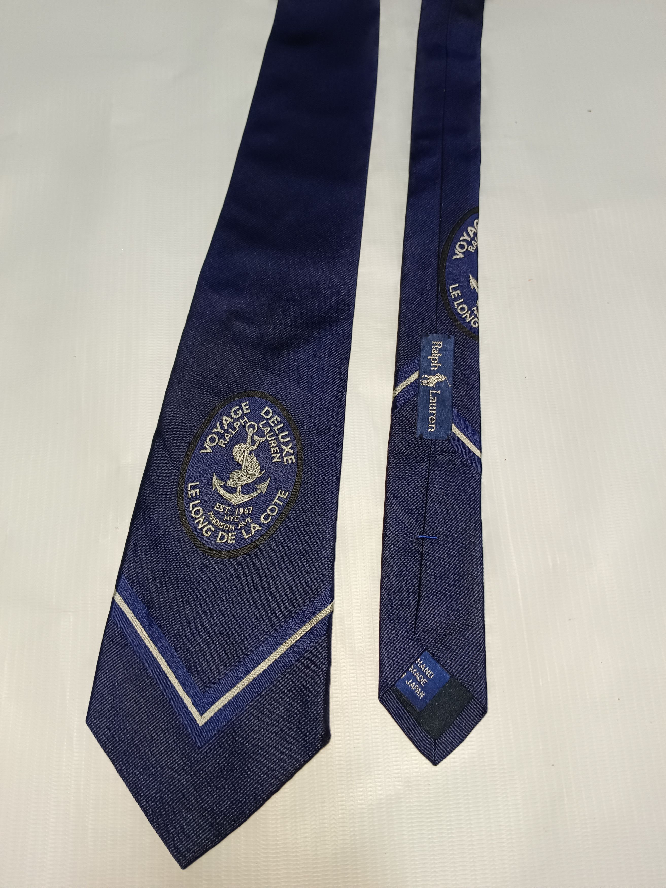 Polo Ralph Lauren × Ralph Lauren × Vintage Rare Ralph Lauren Voyage Deluxe Tie Size ONE SIZE - 7 Thumbnail