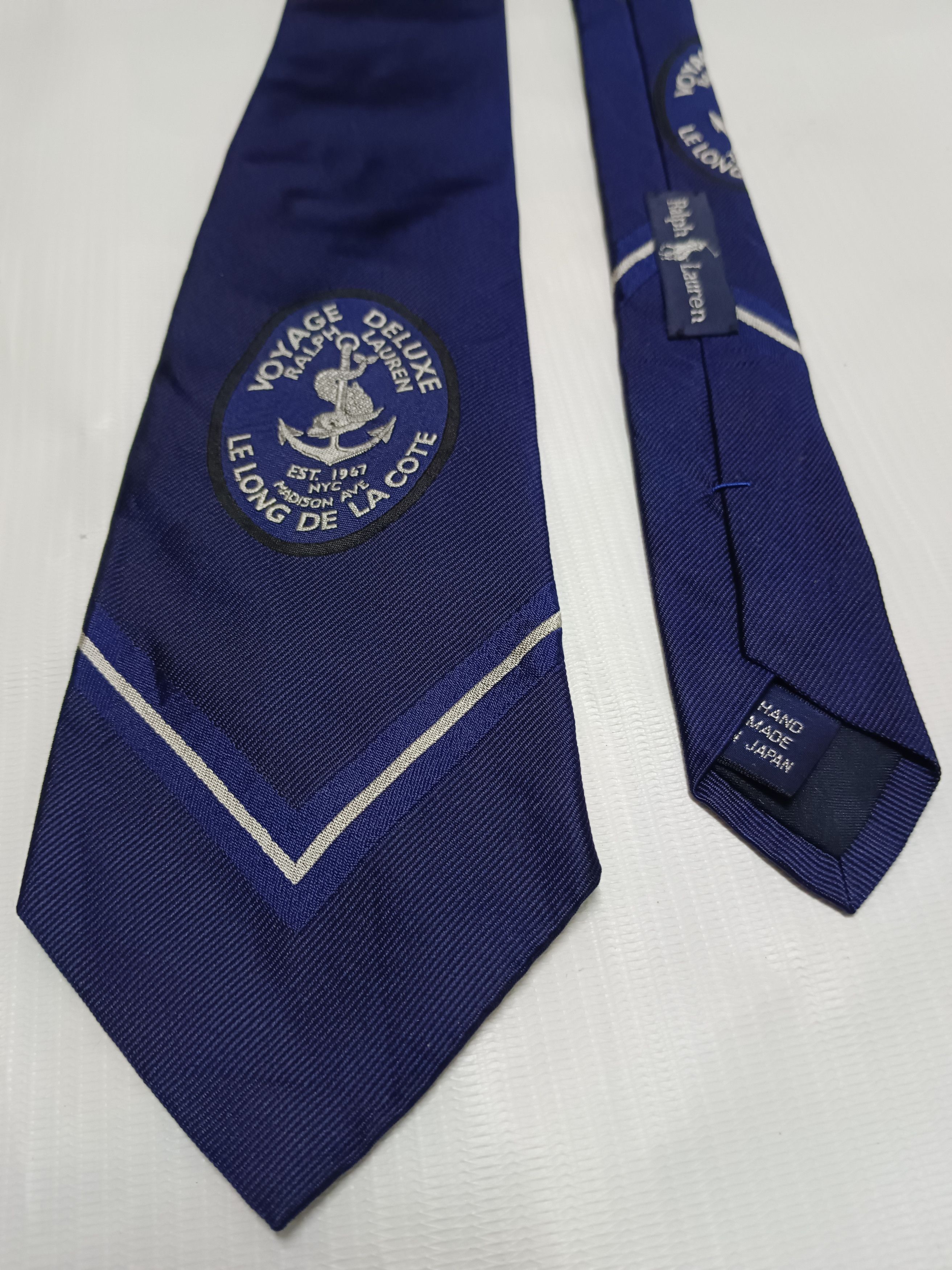 Polo Ralph Lauren × Ralph Lauren × Vintage Rare Ralph Lauren Voyage Deluxe Tie Size ONE SIZE - 6 Thumbnail