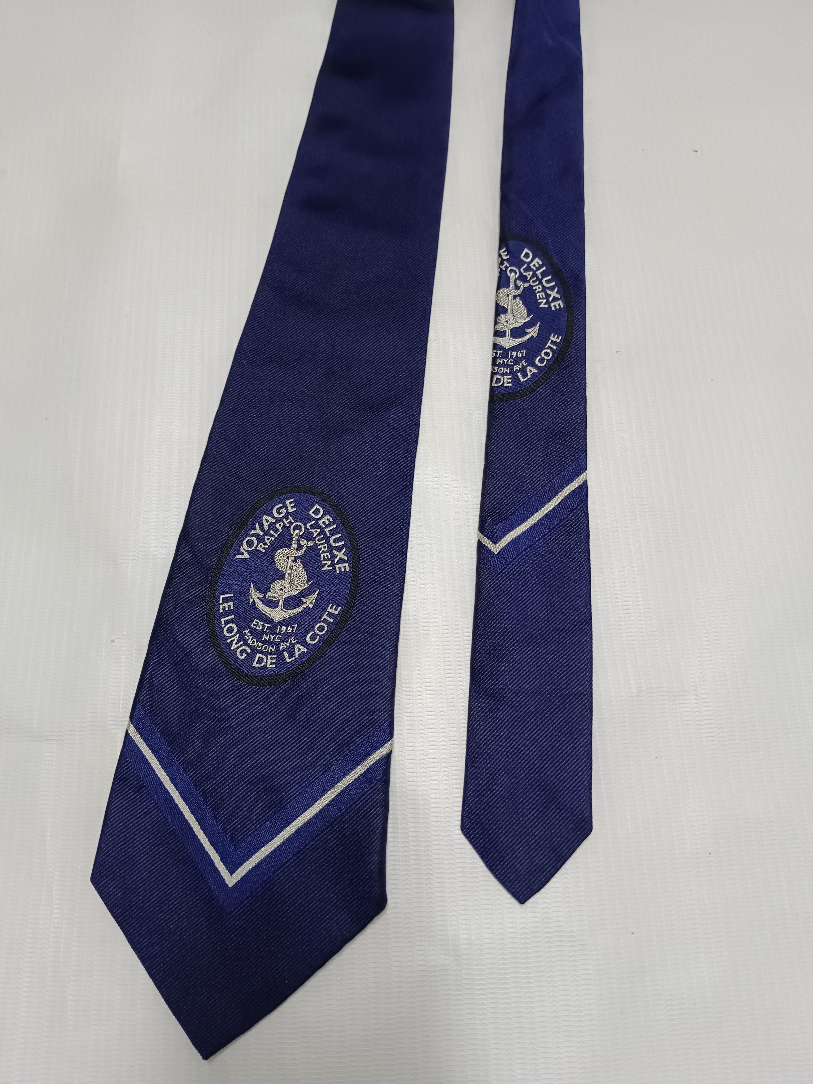 Polo Ralph Lauren × Ralph Lauren × Vintage Rare Ralph Lauren Voyage Deluxe Tie Size ONE SIZE - 4 Thumbnail