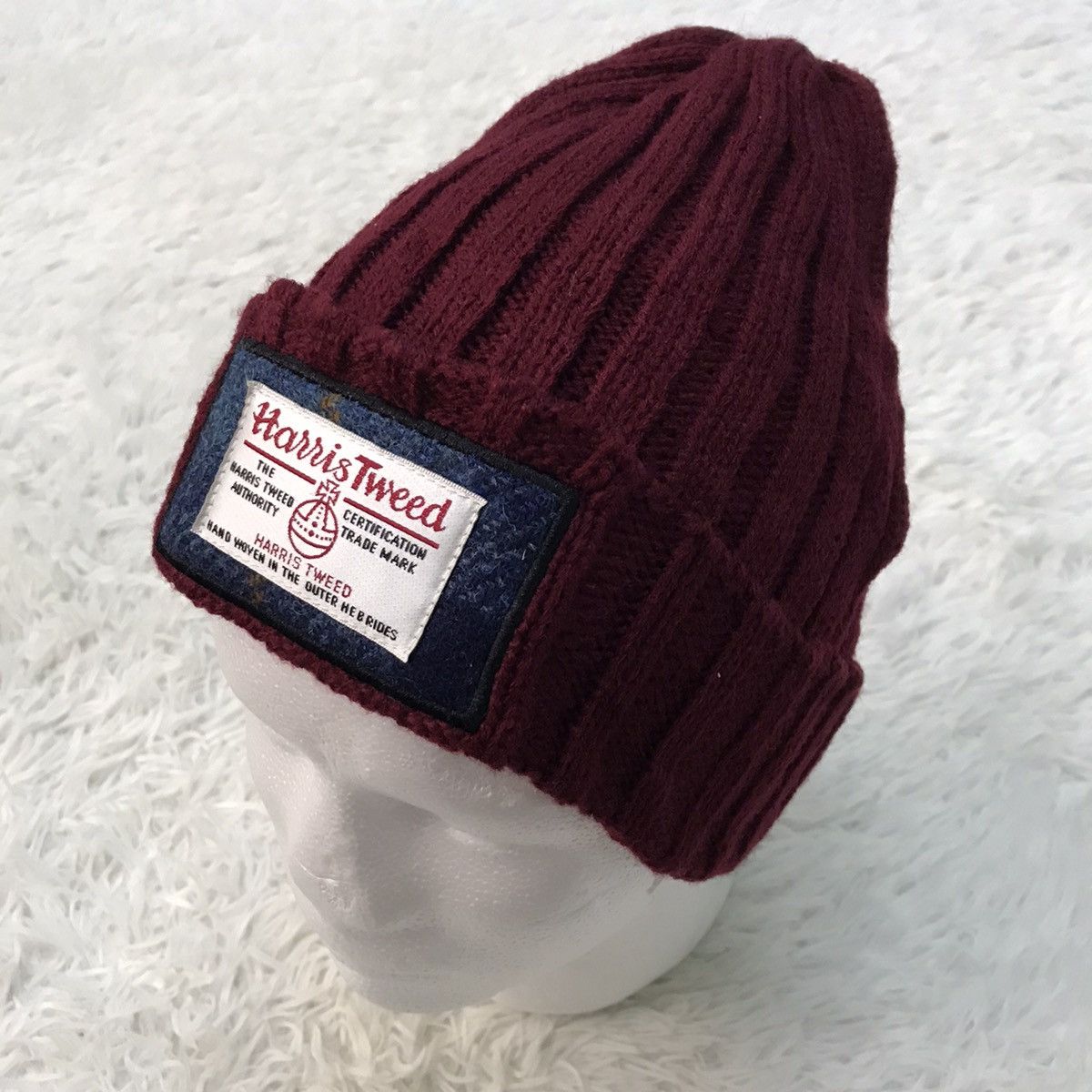 Harris Tweed Harris Tweed Beanie Hat Cap Snow Cap Plain Size ONE SIZE - 2 Thumbnail