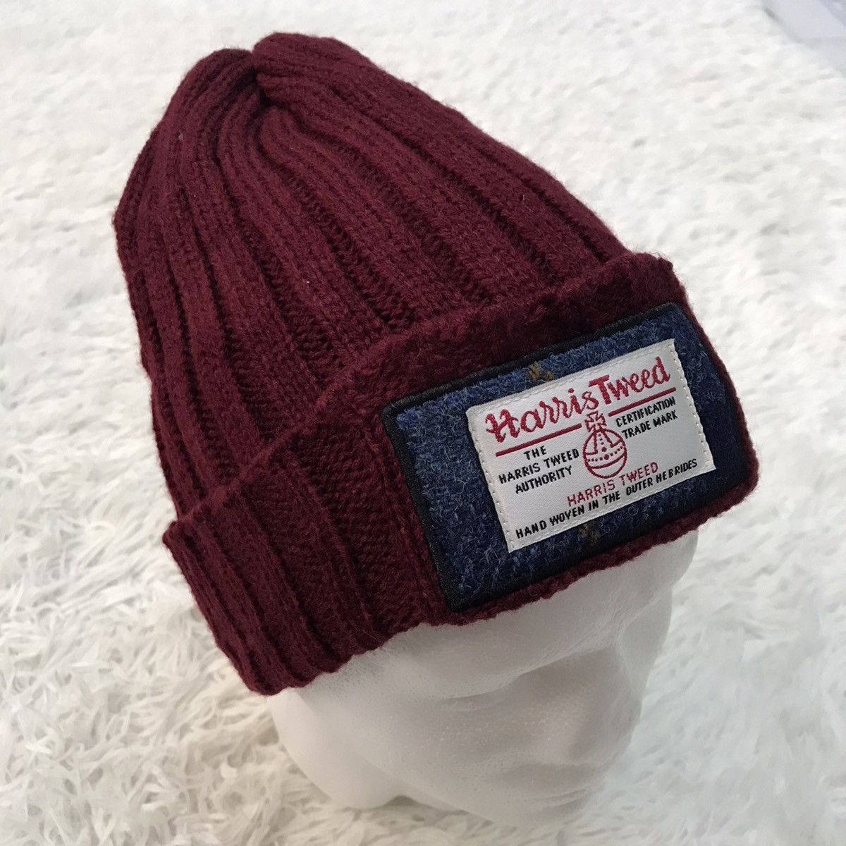 Harris Tweed Harris Tweed Beanie Hat Cap Snow Cap Plain Size ONE SIZE - 3 Thumbnail
