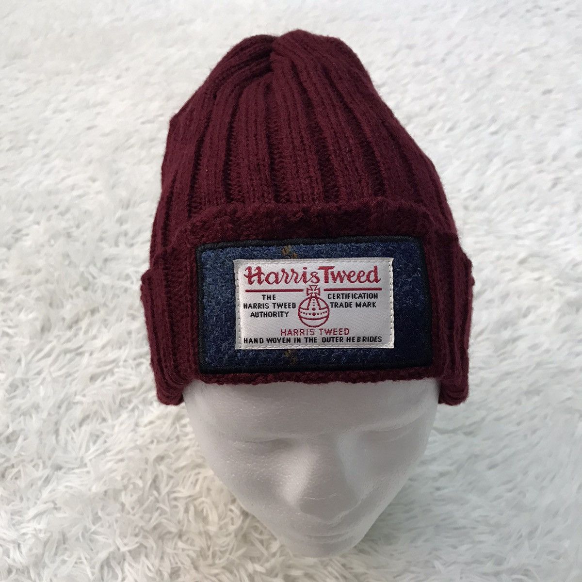 Harris Tweed Harris Tweed Beanie Hat Cap Snow Cap Plain Size ONE SIZE - 1 Thumbnail