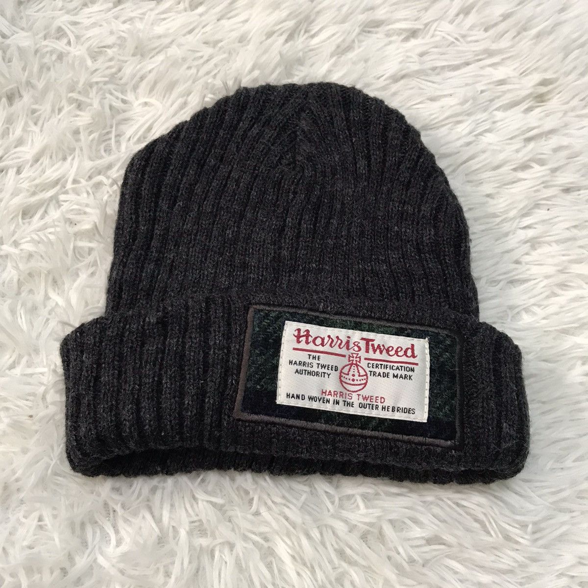 Harris Tweed Harris Tweed Beanie Hat Cap Snow Cap Plain Size ONE SIZE - 4 Thumbnail