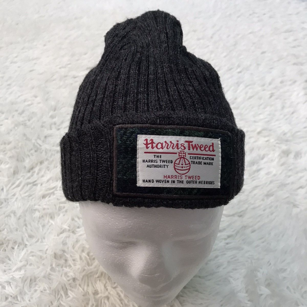 Harris Tweed Harris Tweed Beanie Hat Cap Snow Cap Plain Size ONE SIZE - 1 Thumbnail