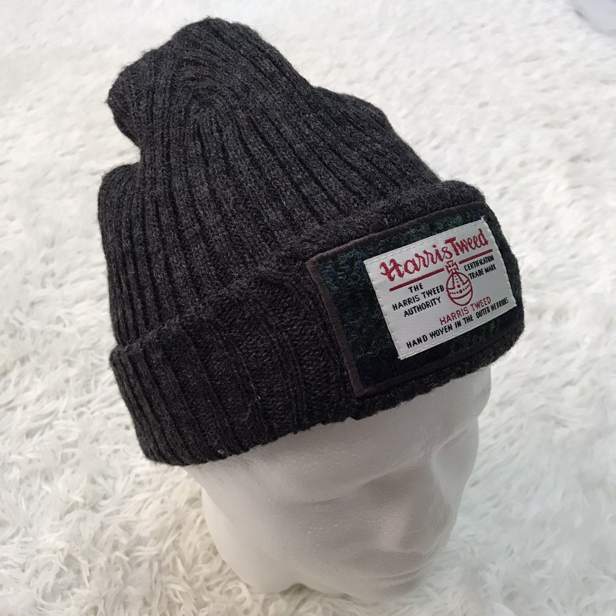Harris Tweed Harris Tweed Beanie Hat Cap Snow Cap Plain Size ONE SIZE - 3 Thumbnail
