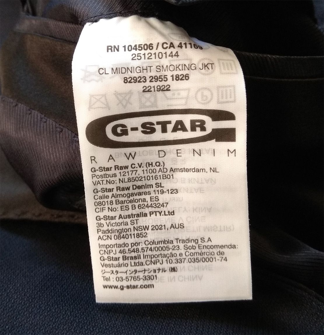 G-Star G-STAR RAW Correct Line Mindight Smoking Jacket Blazer Size 36R - 7 Thumbnail