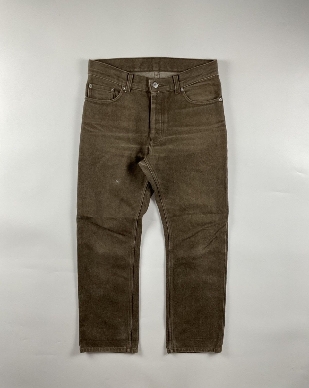 Vintage Helmut Lang Archive Chocolate Classic Raw Denim