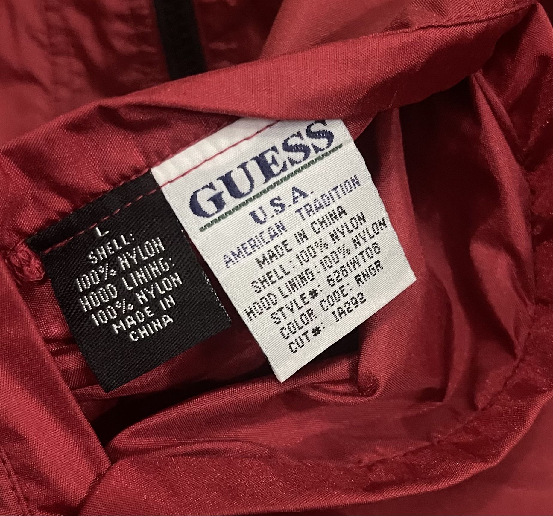 Guess VINTAGE GUESS 90s JACKET NYLON Size US L / EU 52-54 / 3 - 4 Thumbnail