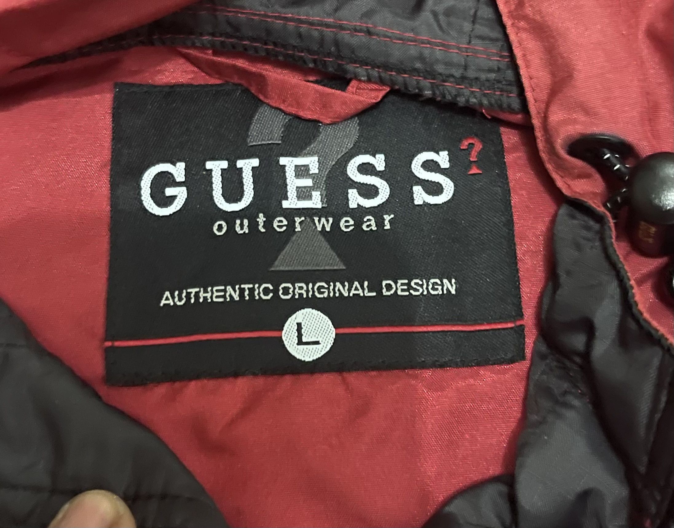 Guess VINTAGE GUESS 90s JACKET NYLON Size US L / EU 52-54 / 3 - 3 Thumbnail