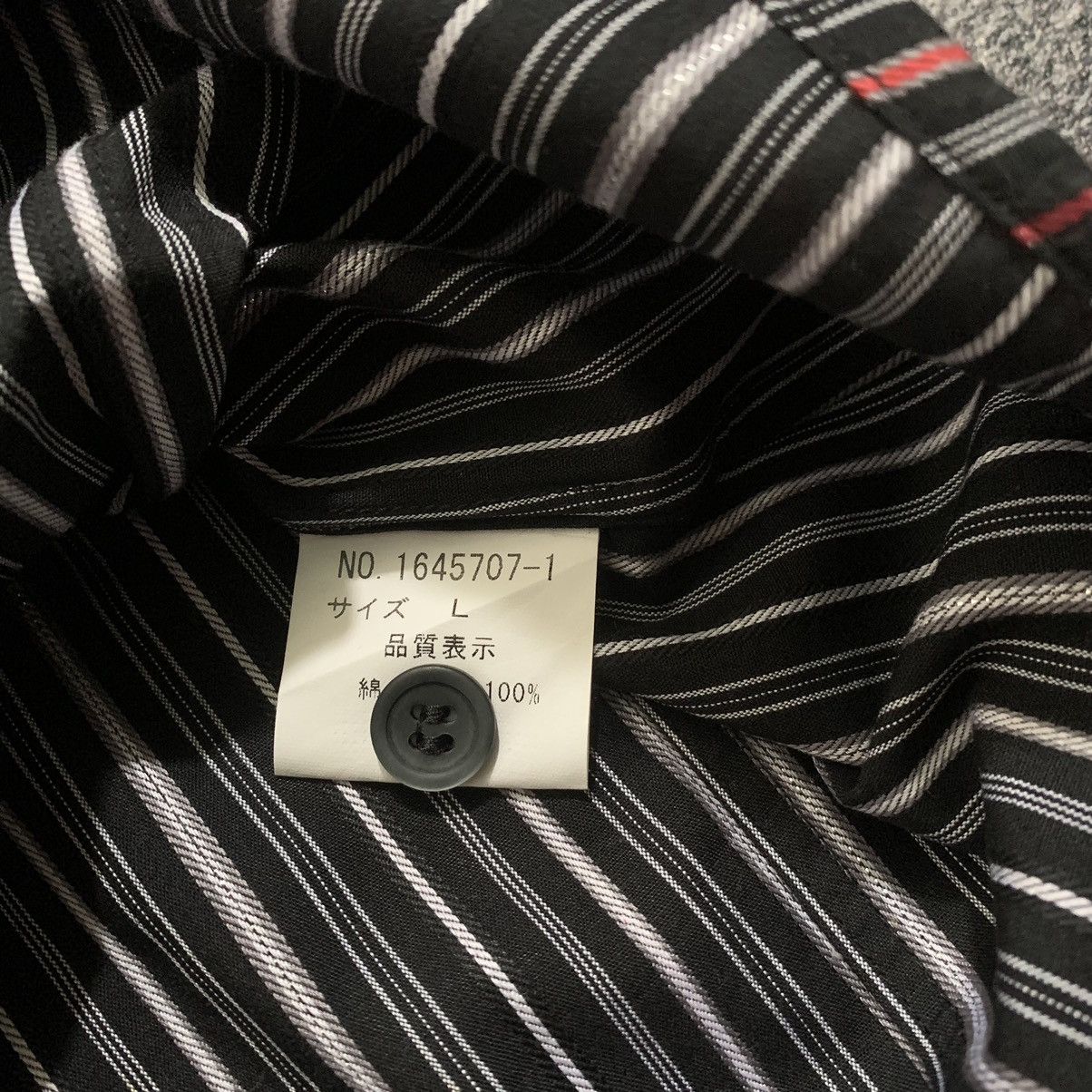 Issey Miyake × Pleats Please Issey Miyake × Tete Homme LAST DROP🔥TETE HOMME Stripes long sleeve shirt Size US L / EU 52-54 / 3 - 5 Thumbnail