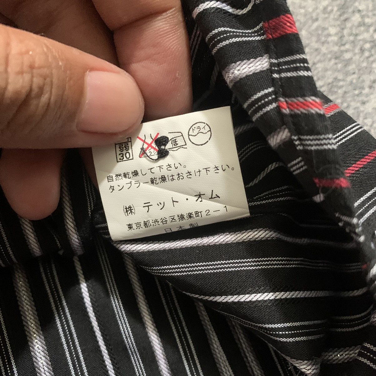 Issey Miyake × Pleats Please Issey Miyake × Tete Homme LAST DROP🔥TETE HOMME Stripes long sleeve shirt Size US L / EU 52-54 / 3 - 6 Thumbnail