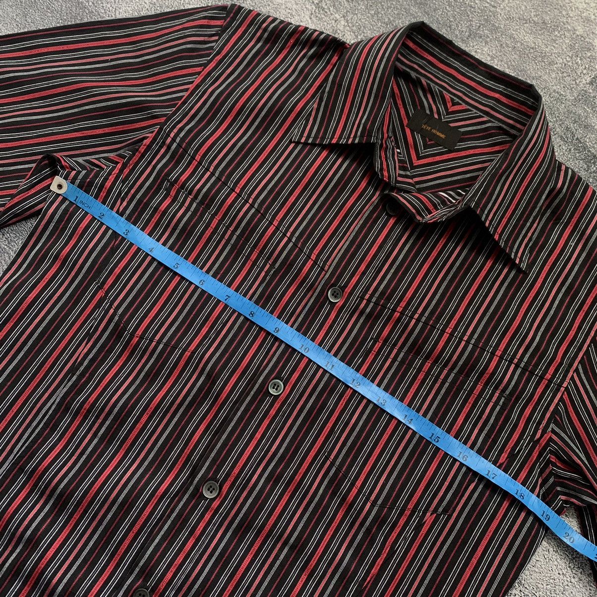 Issey Miyake × Pleats Please Issey Miyake × Tete Homme LAST DROP🔥TETE HOMME Stripes long sleeve shirt Size US L / EU 52-54 / 3 - 8 Thumbnail