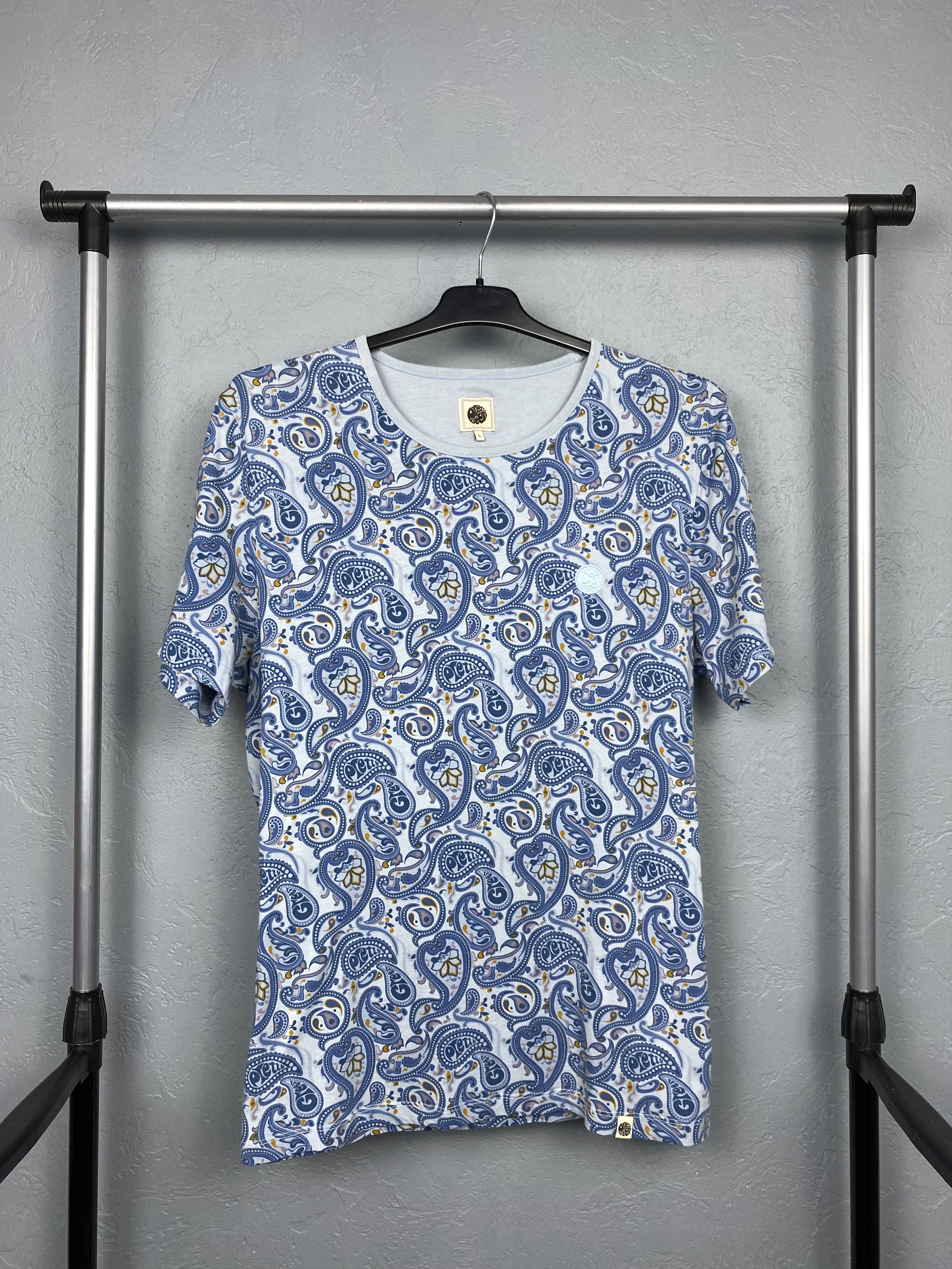 Pretty Green Pretty Green Vintage Mens Paisley Patterned T-Shirt Tee Size US L / EU 52-54 / 3 - 1 Thumbnail