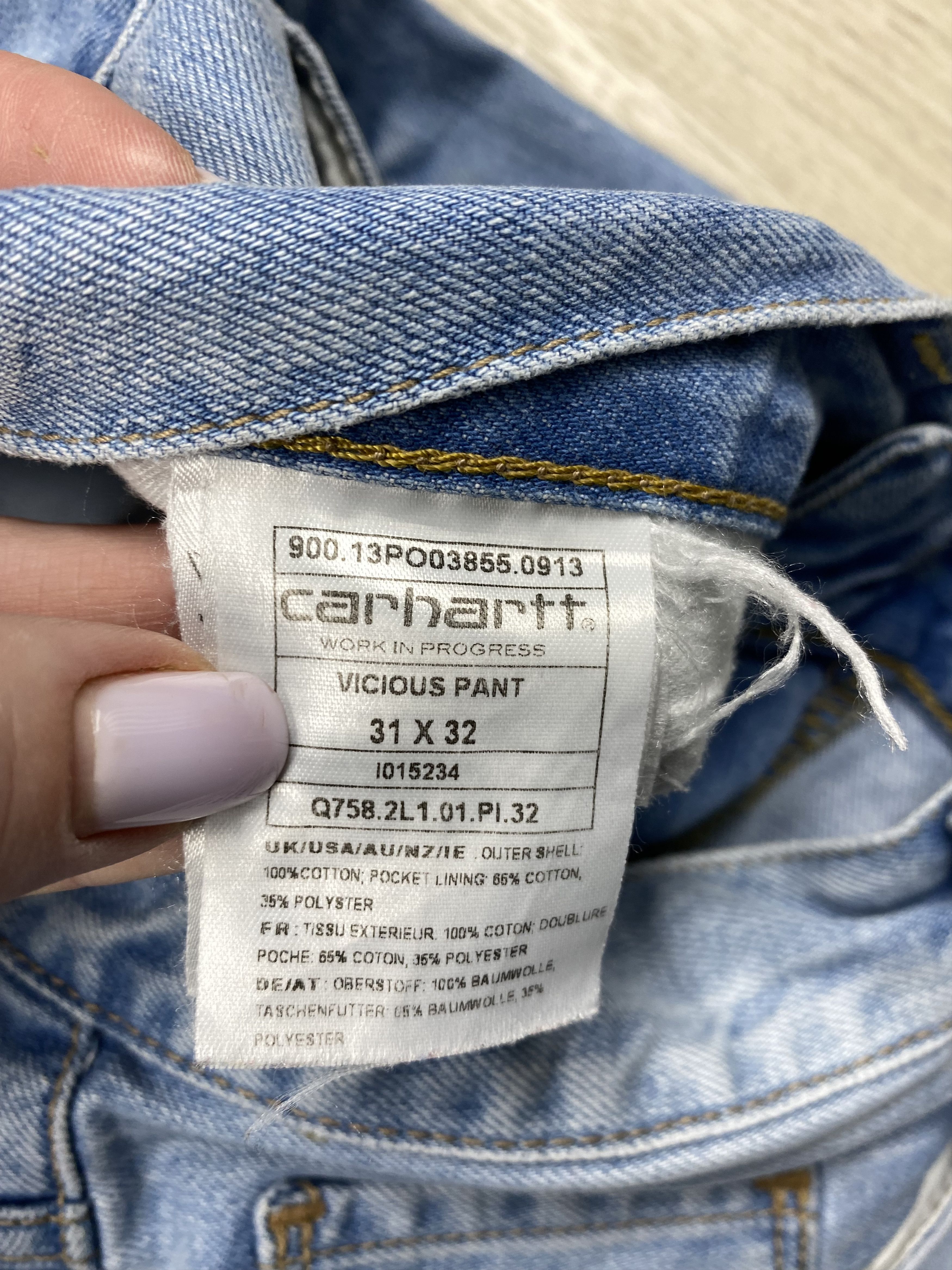 Carhartt Carhartt Vintage Mens Vicious Denim Pants Jeans Y2K Size US 31 - 9 Thumbnail