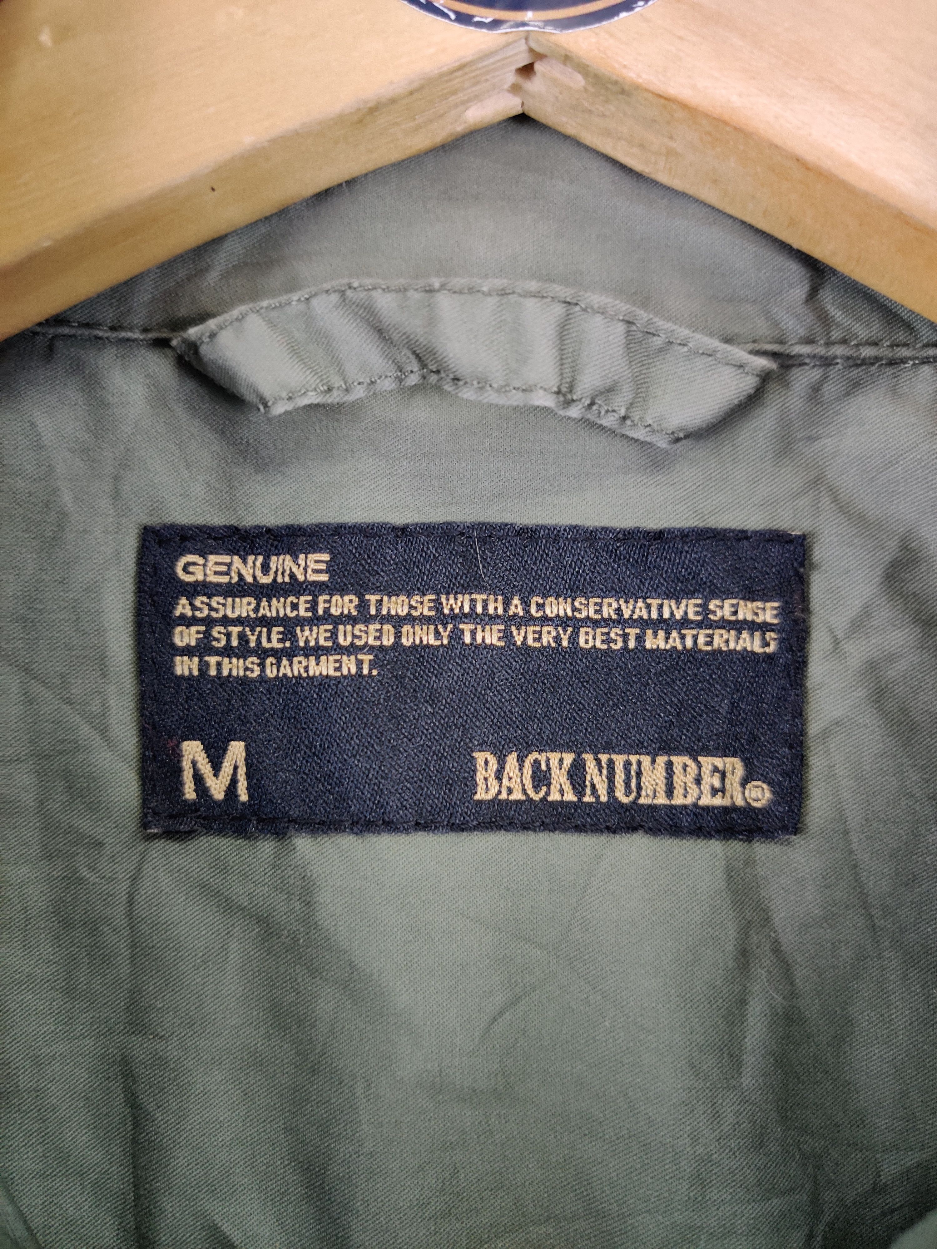 Japanese Brand Vintage Back Number Tactical Pocket Work Shirt Size US M / EU 48-50 / 2 - 8 Thumbnail