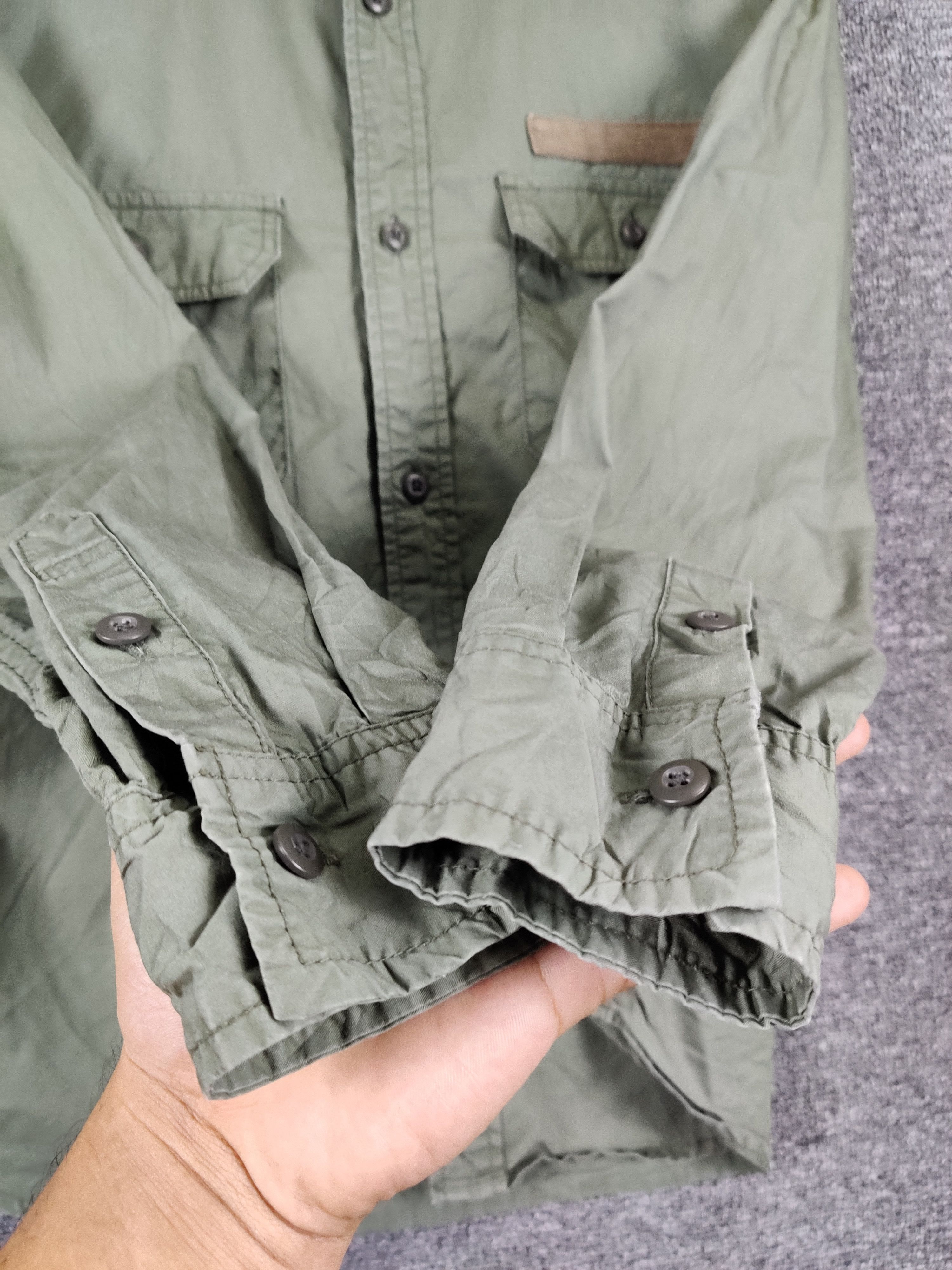 Japanese Brand Vintage Back Number Tactical Pocket Work Shirt Size US M / EU 48-50 / 2 - 7 Thumbnail