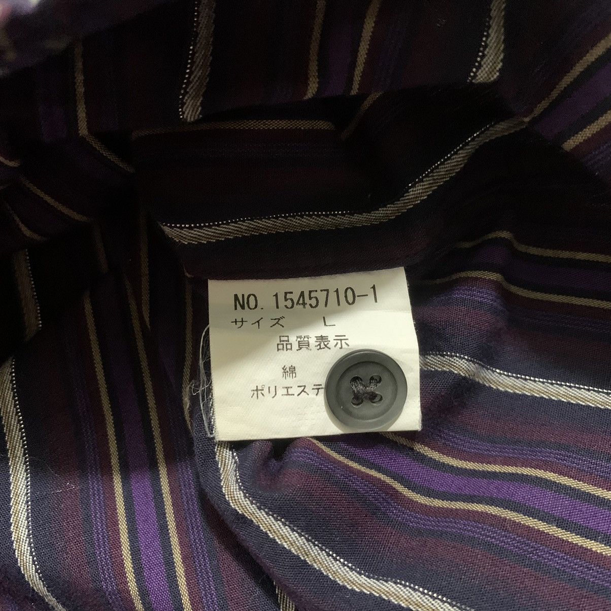Issey Miyake × Pleats Please Issey Miyake × Tete Homme LAST DROP🔥TETE HOMME Stripes long sleeve shirt Size US L / EU 52-54 / 3 - 5 Thumbnail