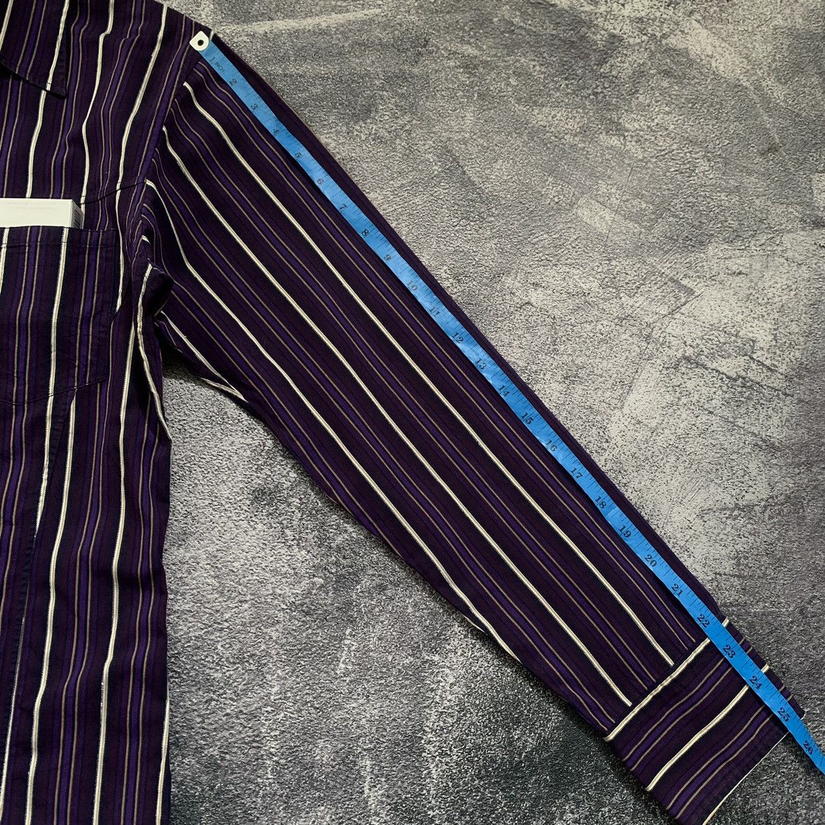 Issey Miyake × Pleats Please Issey Miyake × Tete Homme LAST DROP🔥TETE HOMME Stripes long sleeve shirt Size US L / EU 52-54 / 3 - 10 Thumbnail