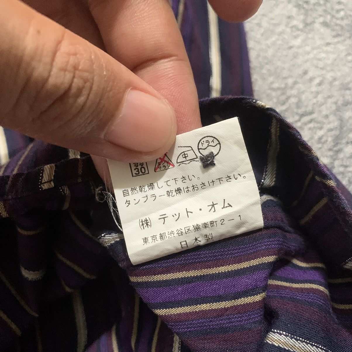 Issey Miyake × Pleats Please Issey Miyake × Tete Homme LAST DROP🔥TETE HOMME Stripes long sleeve shirt Size US L / EU 52-54 / 3 - 6 Thumbnail