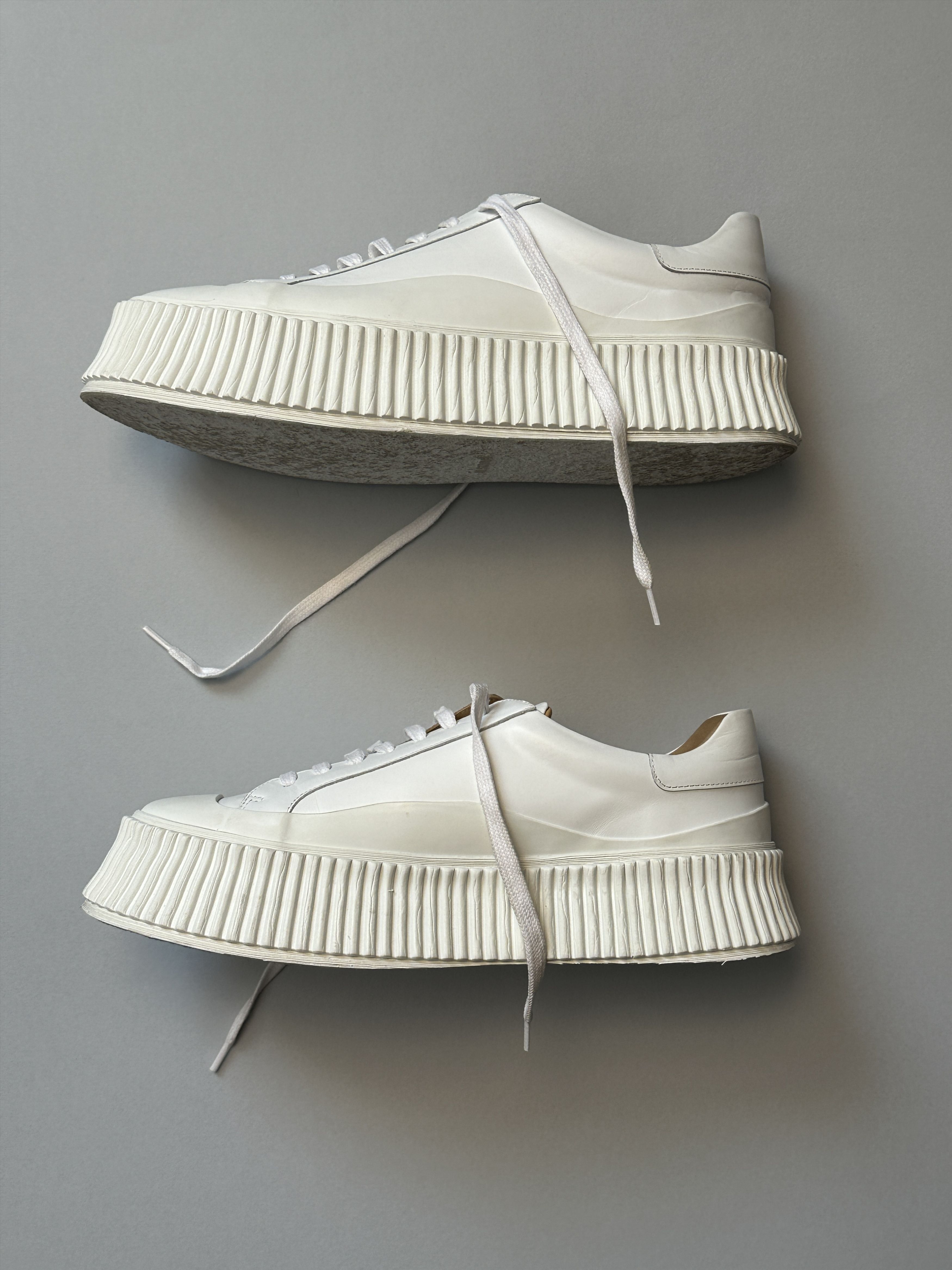 Jil Sander Jil Sander Vulcanized Low Top Leather Sneakers Size US 9 / IT 39 - 1 Thumbnail