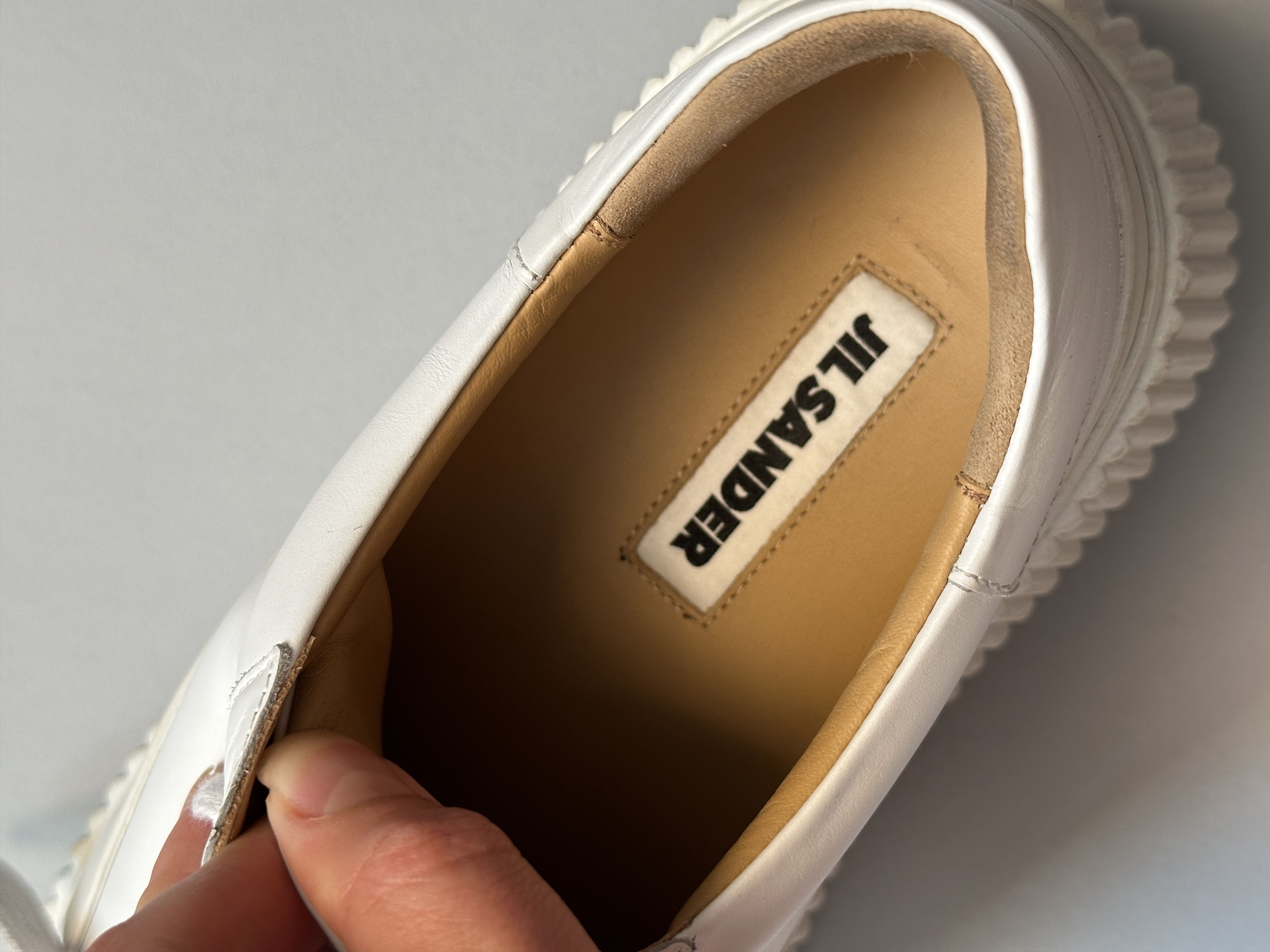 Jil Sander Jil Sander Vulcanized Low Top Leather Sneakers Size US 9 / IT 39 - 10 Thumbnail