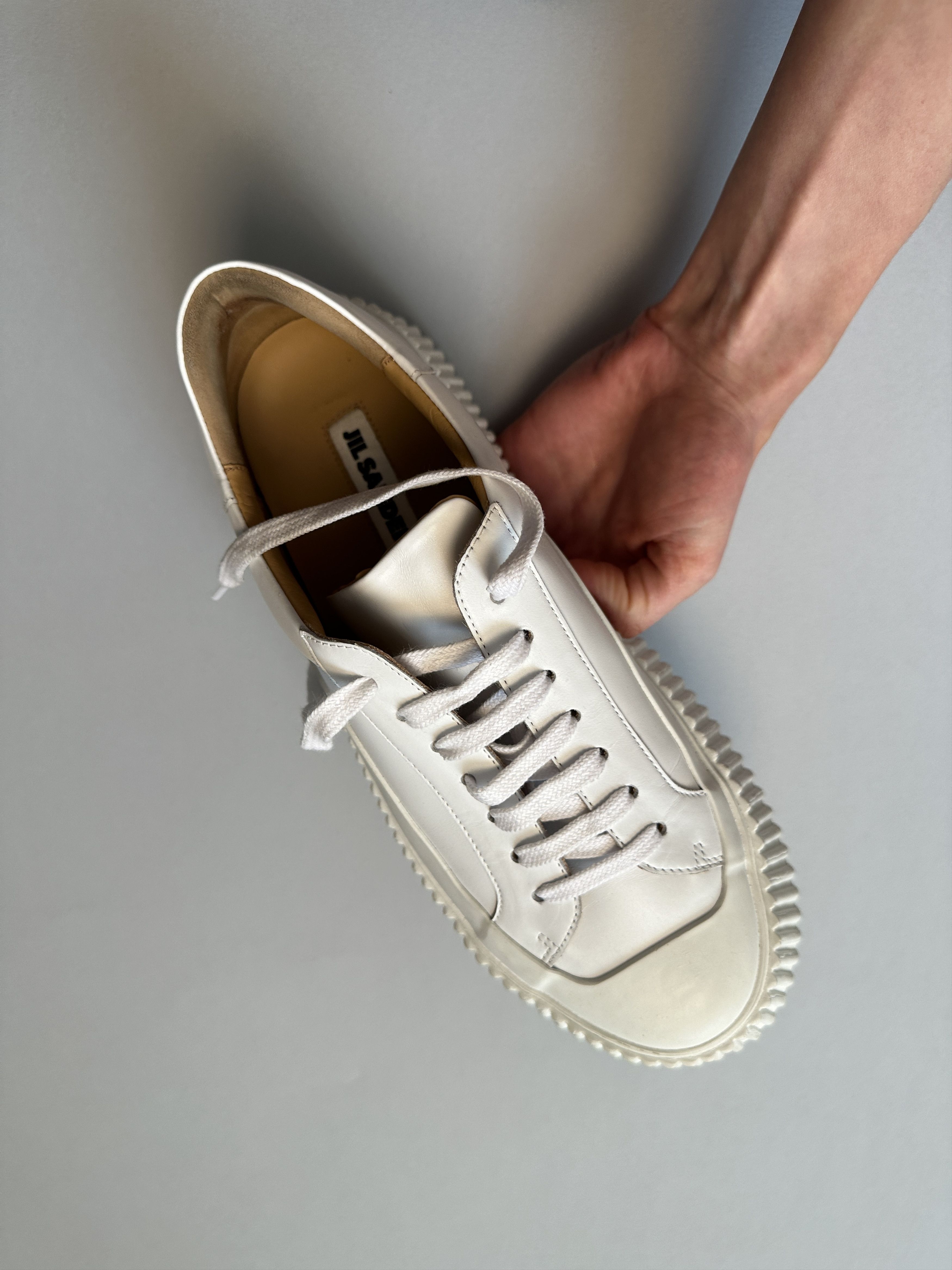 Jil Sander Jil Sander Vulcanized Low Top Leather Sneakers Size US 9 / IT 39 - 5 Thumbnail