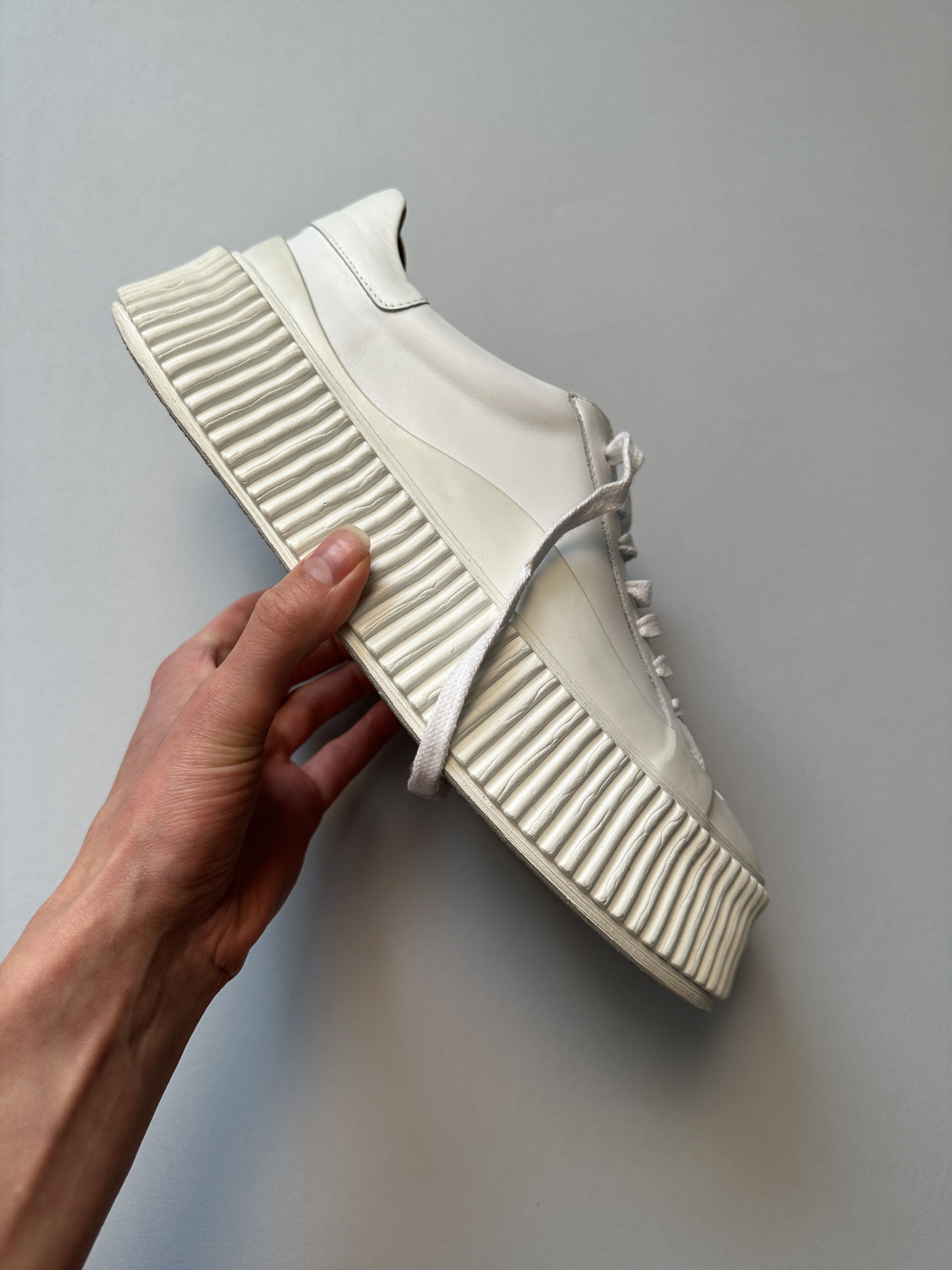 Jil Sander Jil Sander Vulcanized Low Top Leather Sneakers Size US 9 / IT 39 - 6 Thumbnail